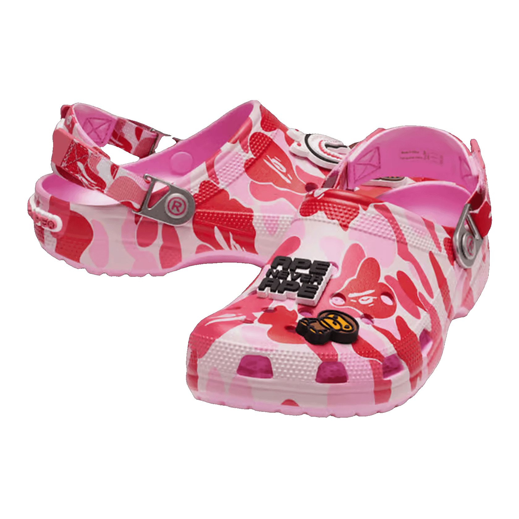 Crocs Classic Clog A Bathing Ape ABC Camo Pink (Kids) Side