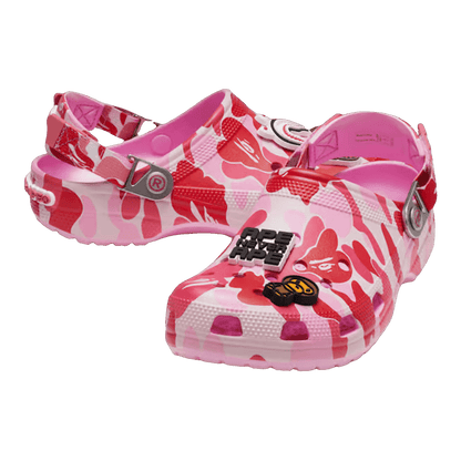 Crocs Classic Clog A Bathing Ape ABC Camo Pink (Kids) Side