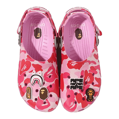 Crocs Classic Clog A Bathing Ape ABC Camo Pink Oben