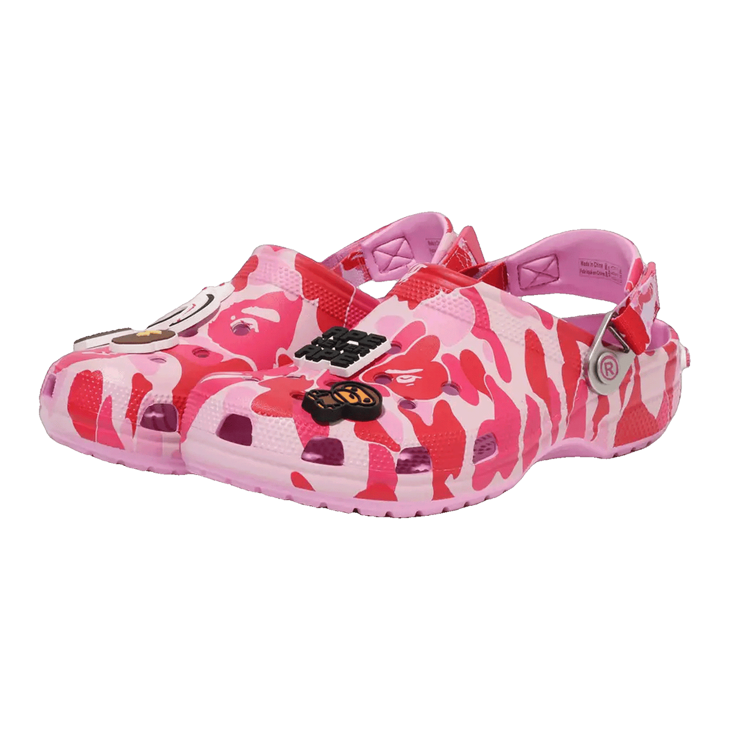 Crocs Classic Clog A Bathing Ape ABC Camo Pink Side