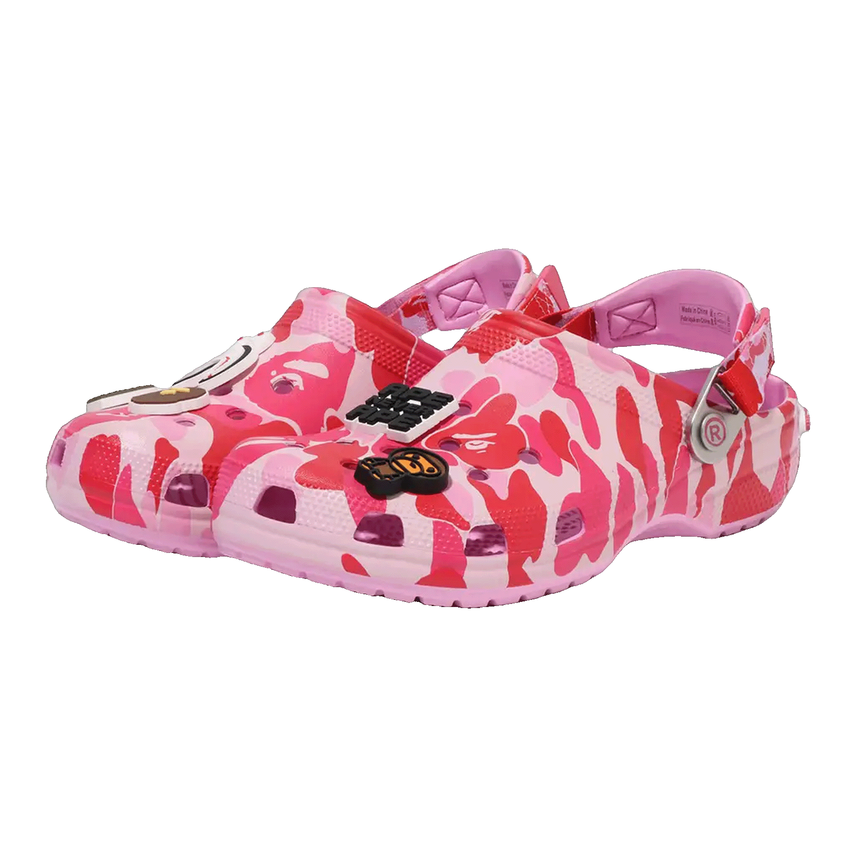 Crocs Classic Clog A Bathing Ape ABC Camo Pink Side