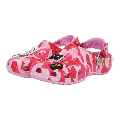 Crocs Classic Clog A Bathing Ape ABC Camo Pink Side