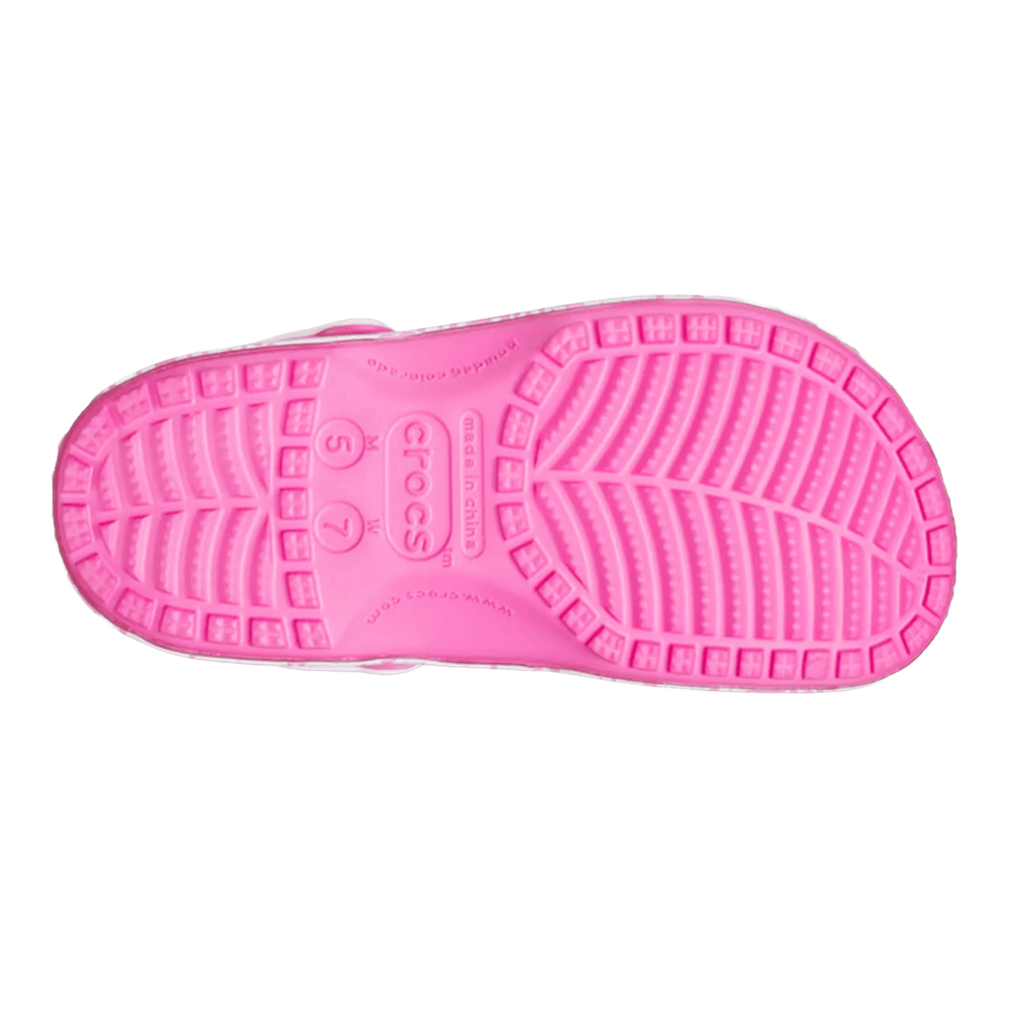 Crocs Classic Clog Barbie Electric Pink Sohle