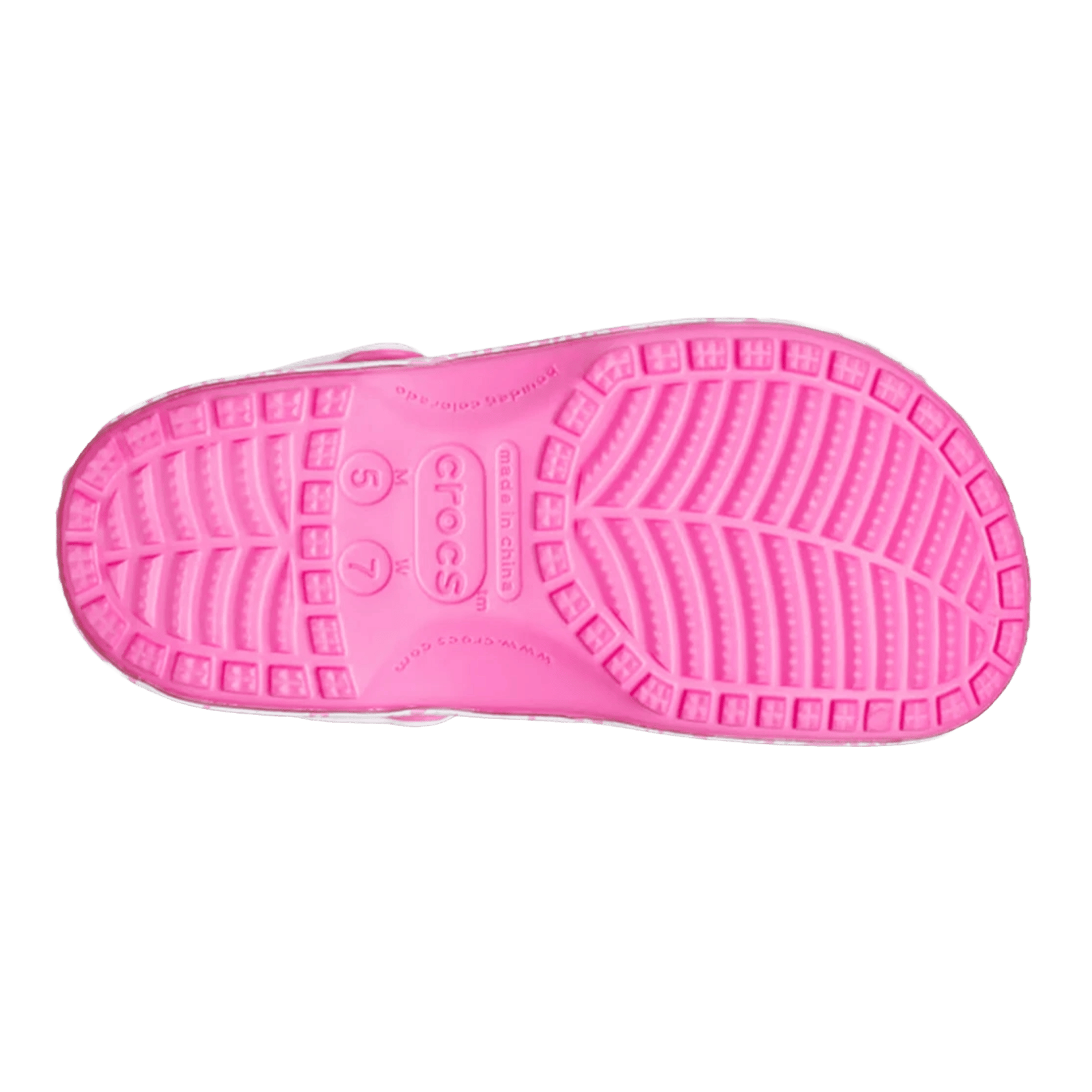 Crocs Classic Clog Barbie Electric Pink Sohle