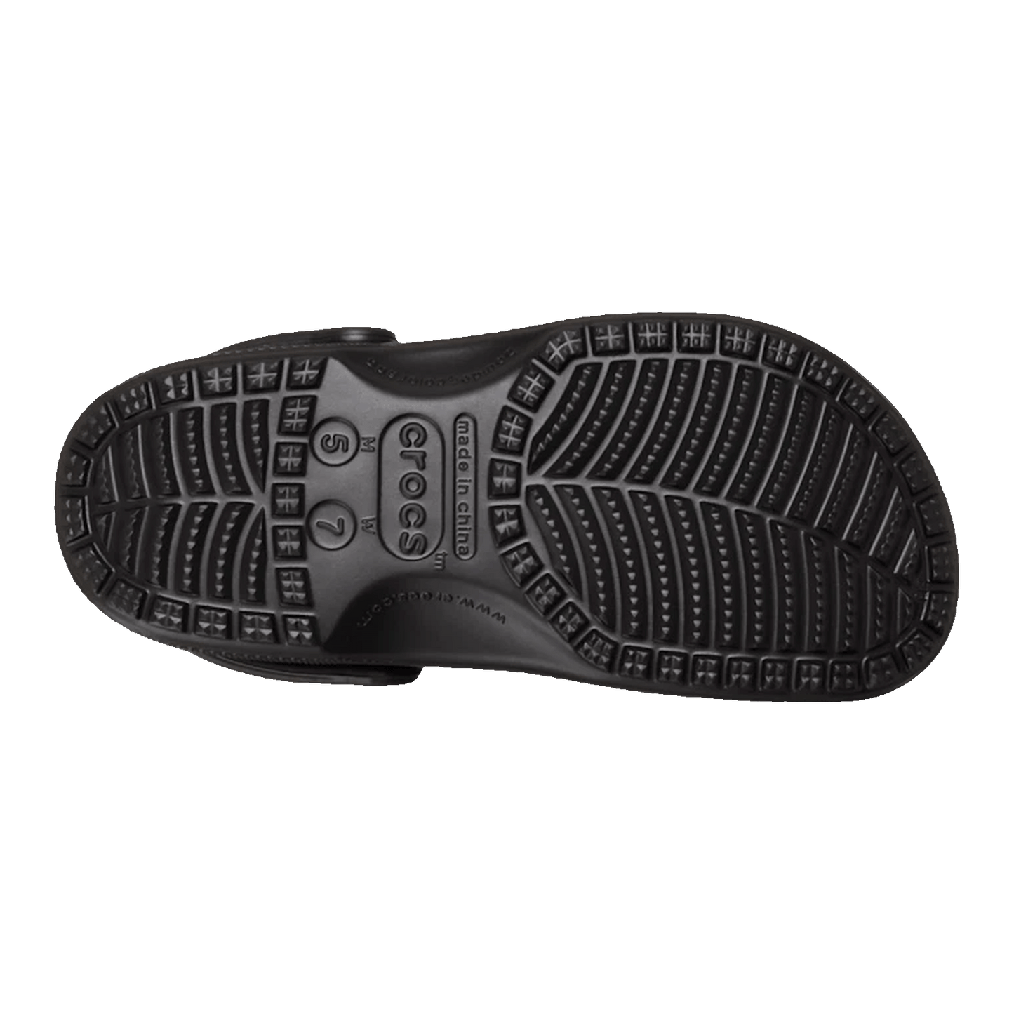 Crocs Classic Clog Black Sohle