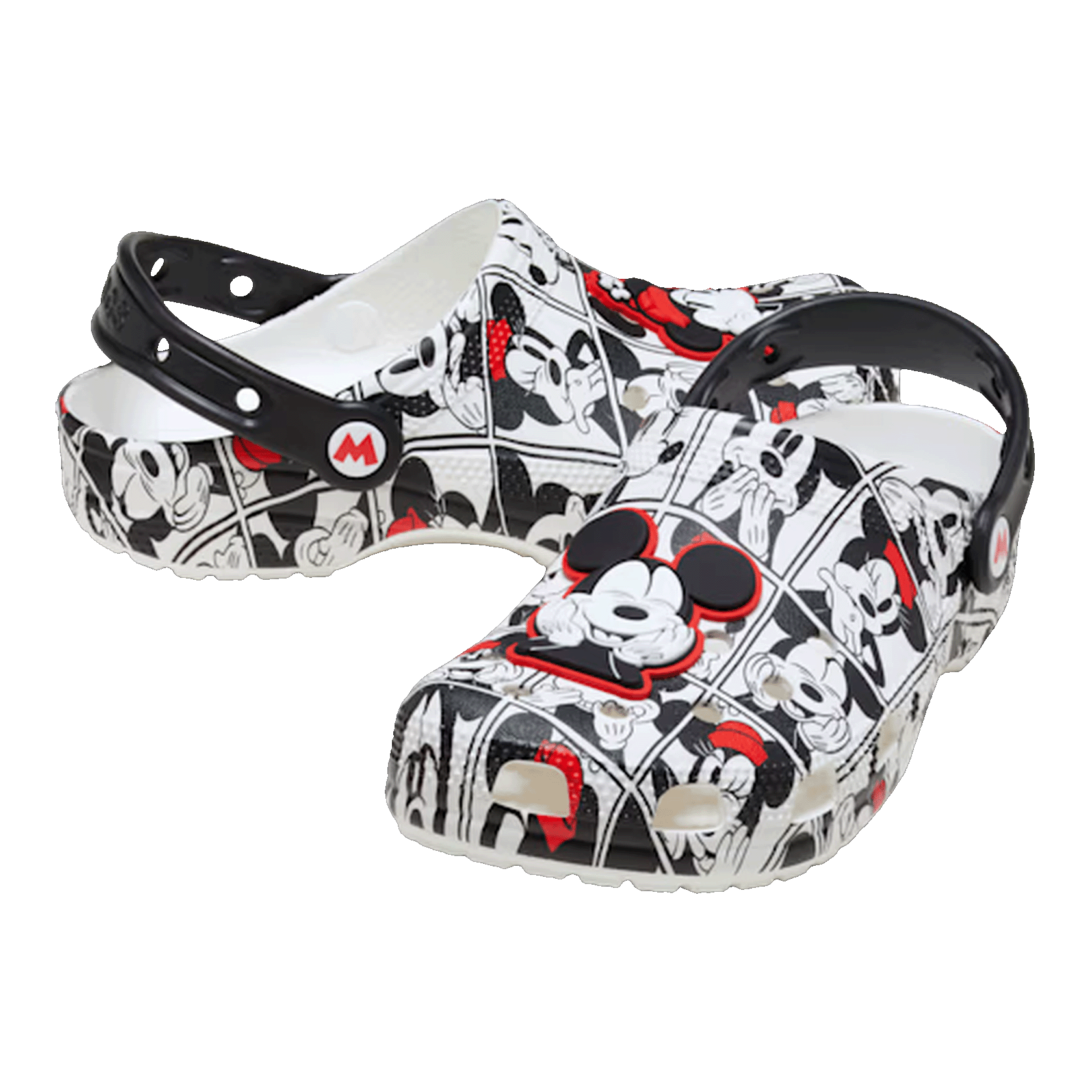 Crocs Classic Clog Disney Mickey and Minnie Side