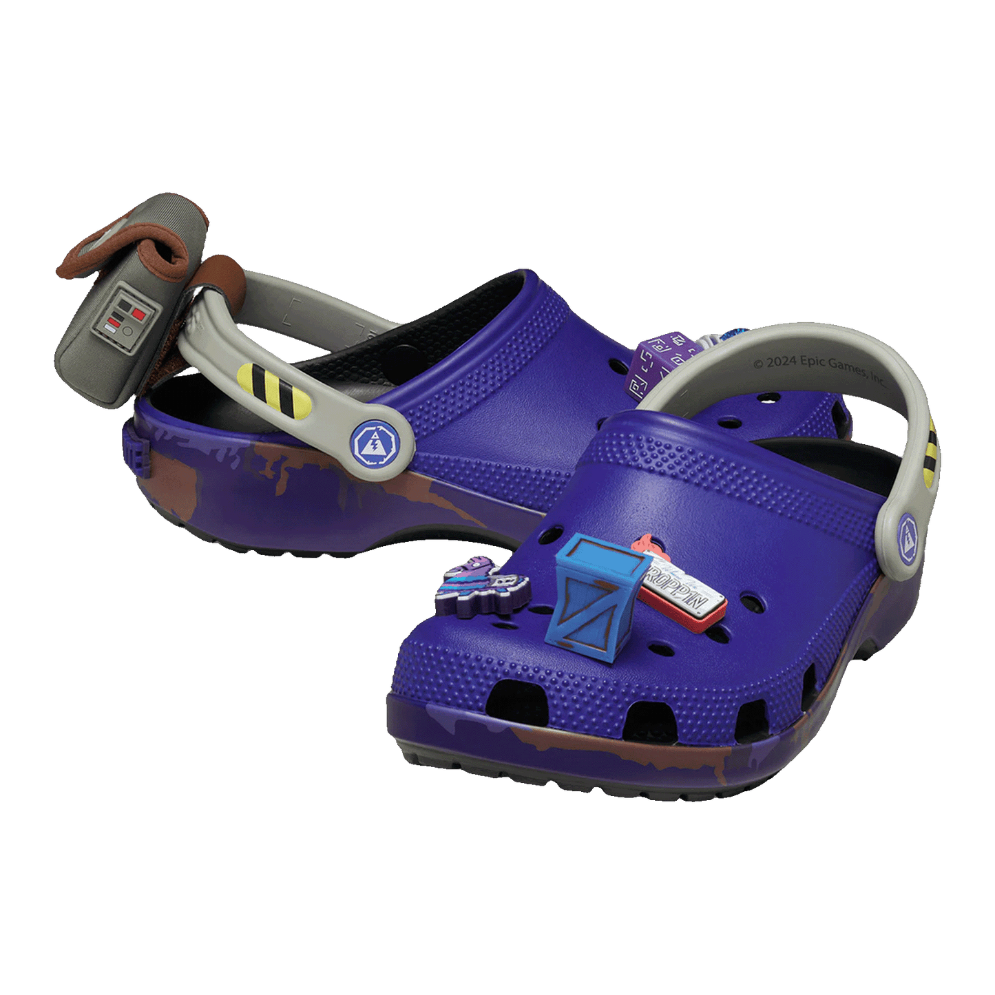 Crocs Classic Clog Fortnite Battle Bus Side