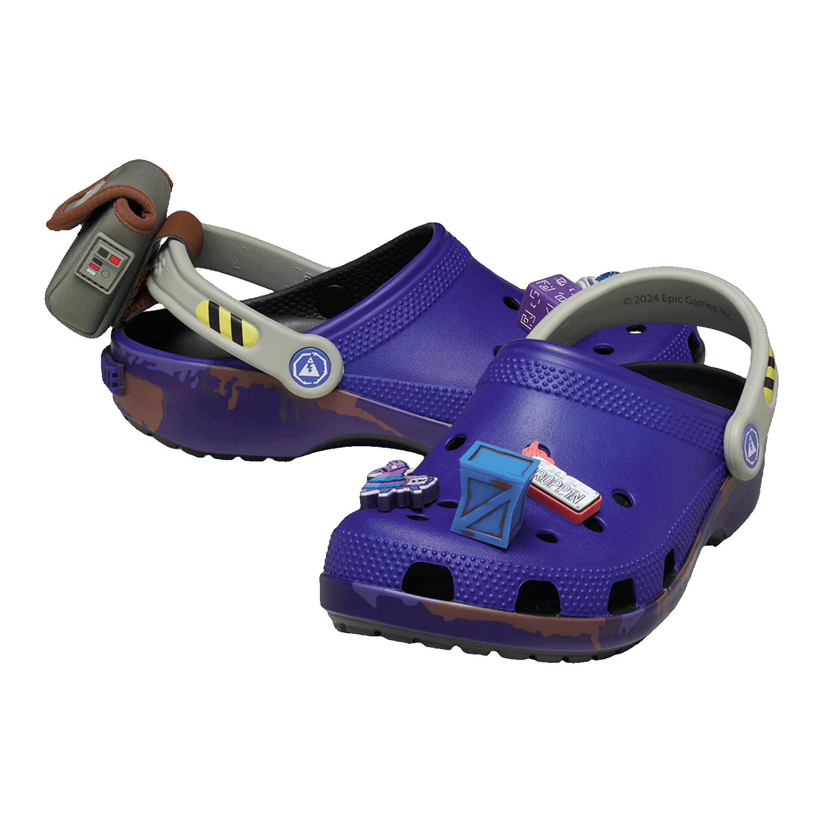 Crocs Classic Clog Fortnite Battle Bus Side
