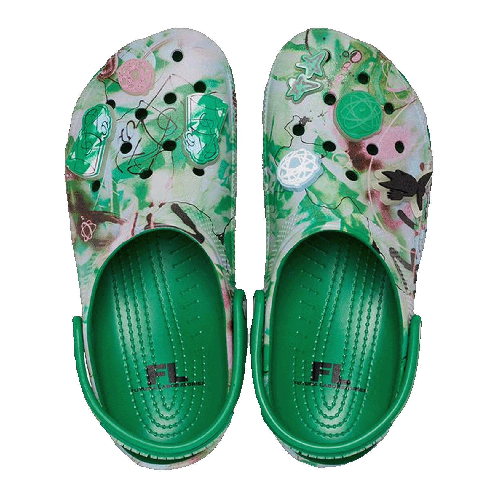 Crocs Classic Clog Futura Laboratories Green Ivy Oben