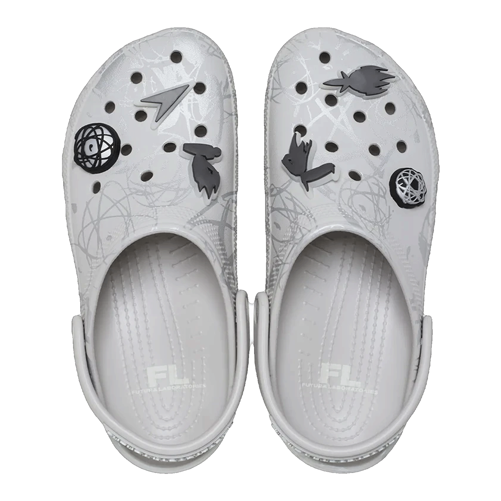 Crocs Classic Clog Futura Laboratories Pearl White Oben