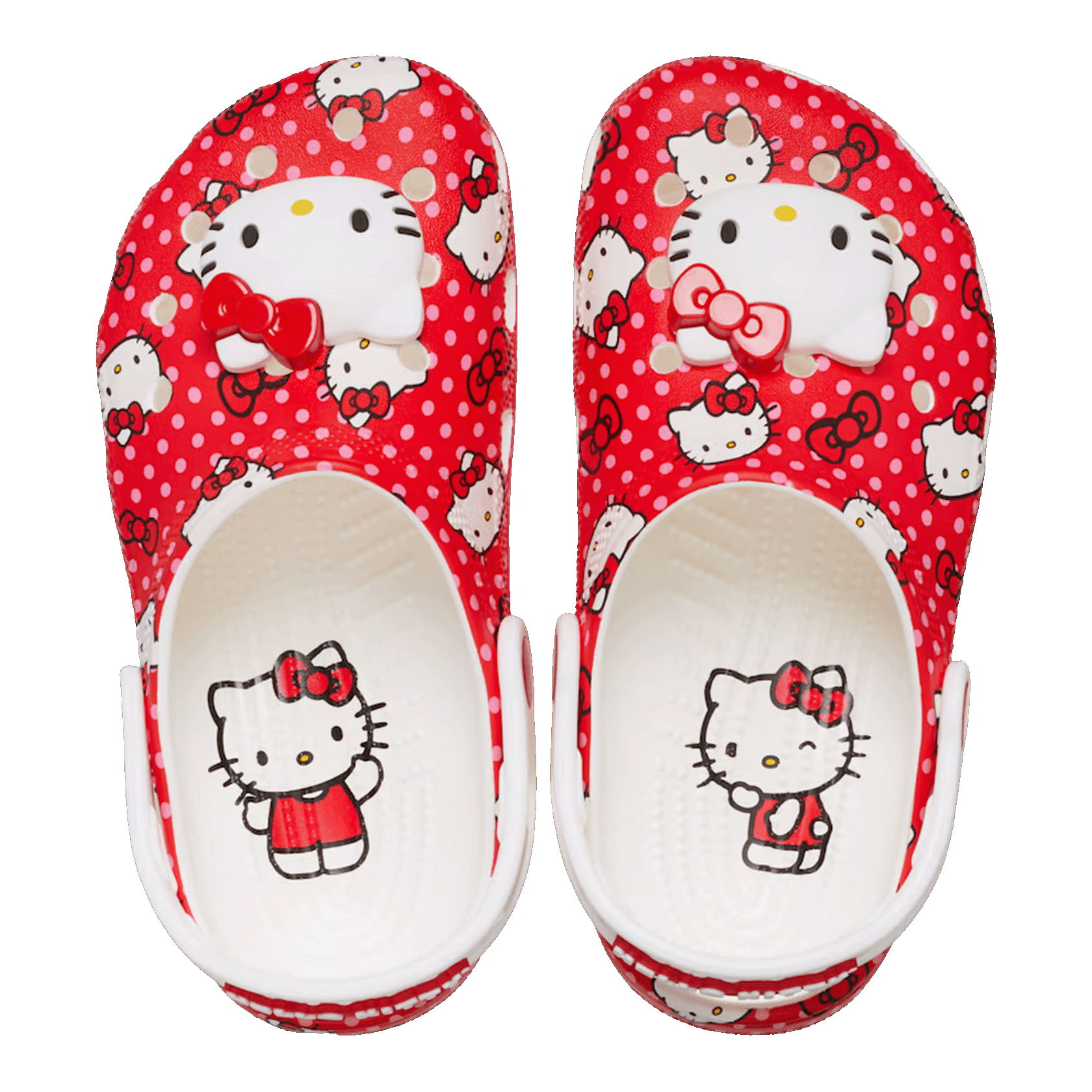 Crocs Classic Clog Hello Kitty Red Polka Dots (Kids) Oben