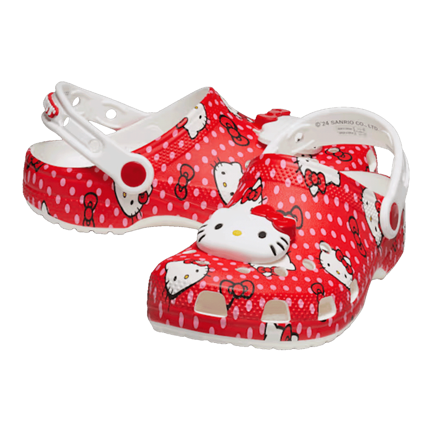Crocs Classic Clog Hello Kitty Red Polka Dots (Kids) Side