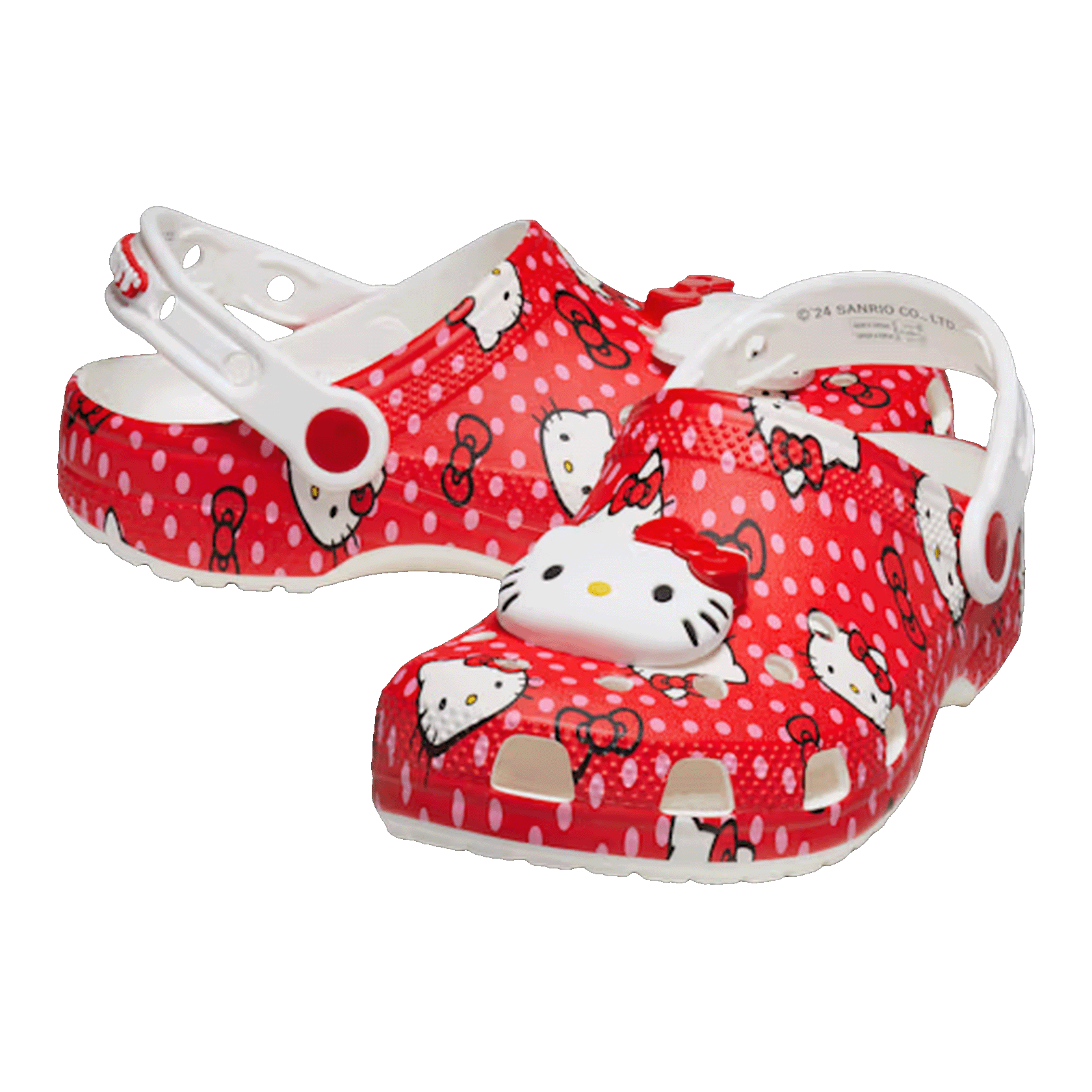 Crocs Classic Clog Hello Kitty Red Polka Dots (Kids) Side