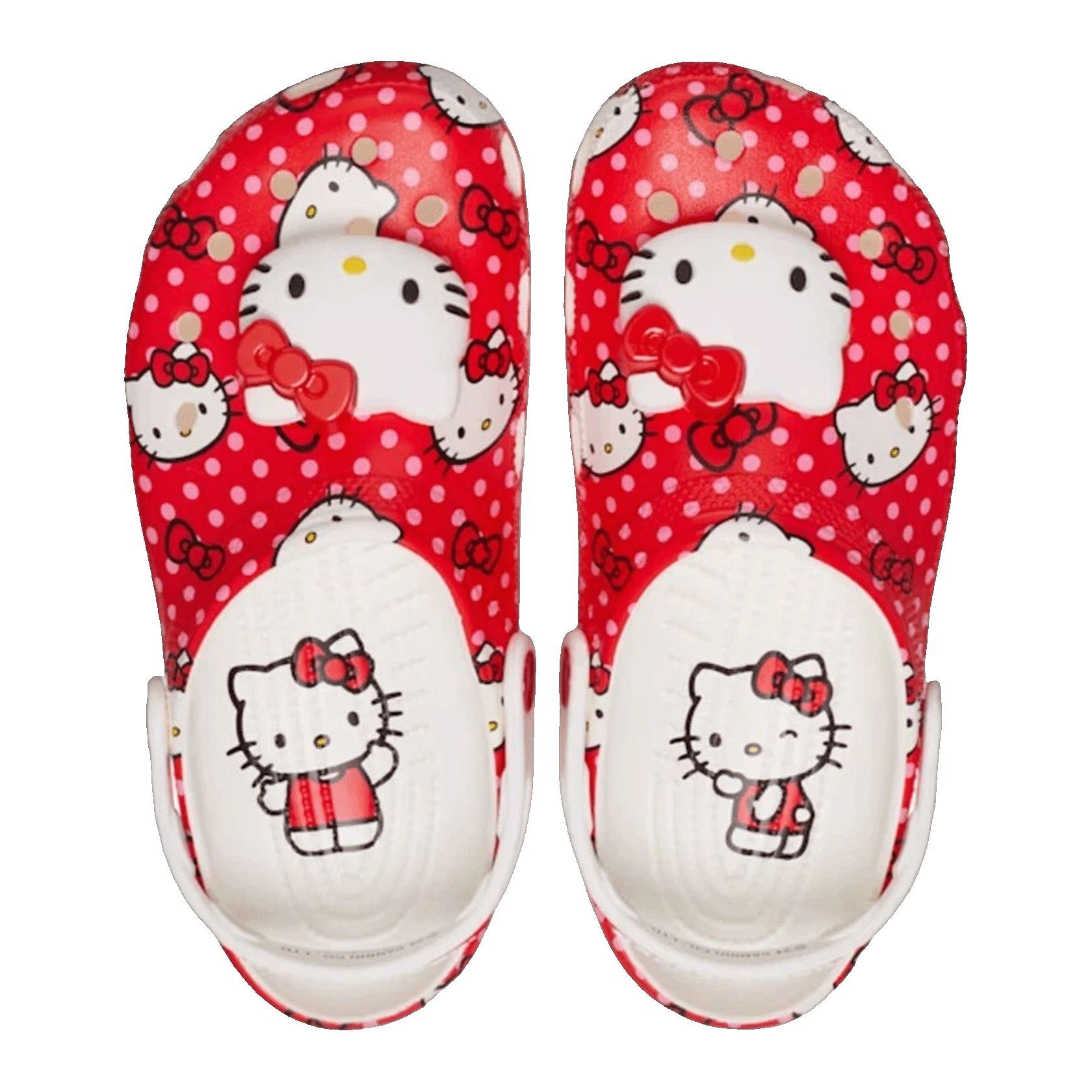 Crocs Classic Clog Hello Kitty Red Polka Dots Oben