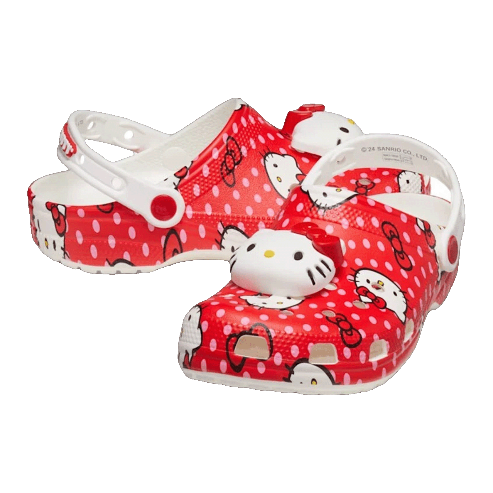 Crocs Classic Clog Hello Kitty Red Polka Dots Side