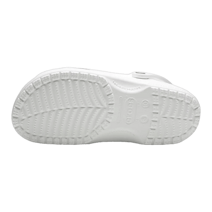 Crocs Classic Clog JJJJound White Sohle