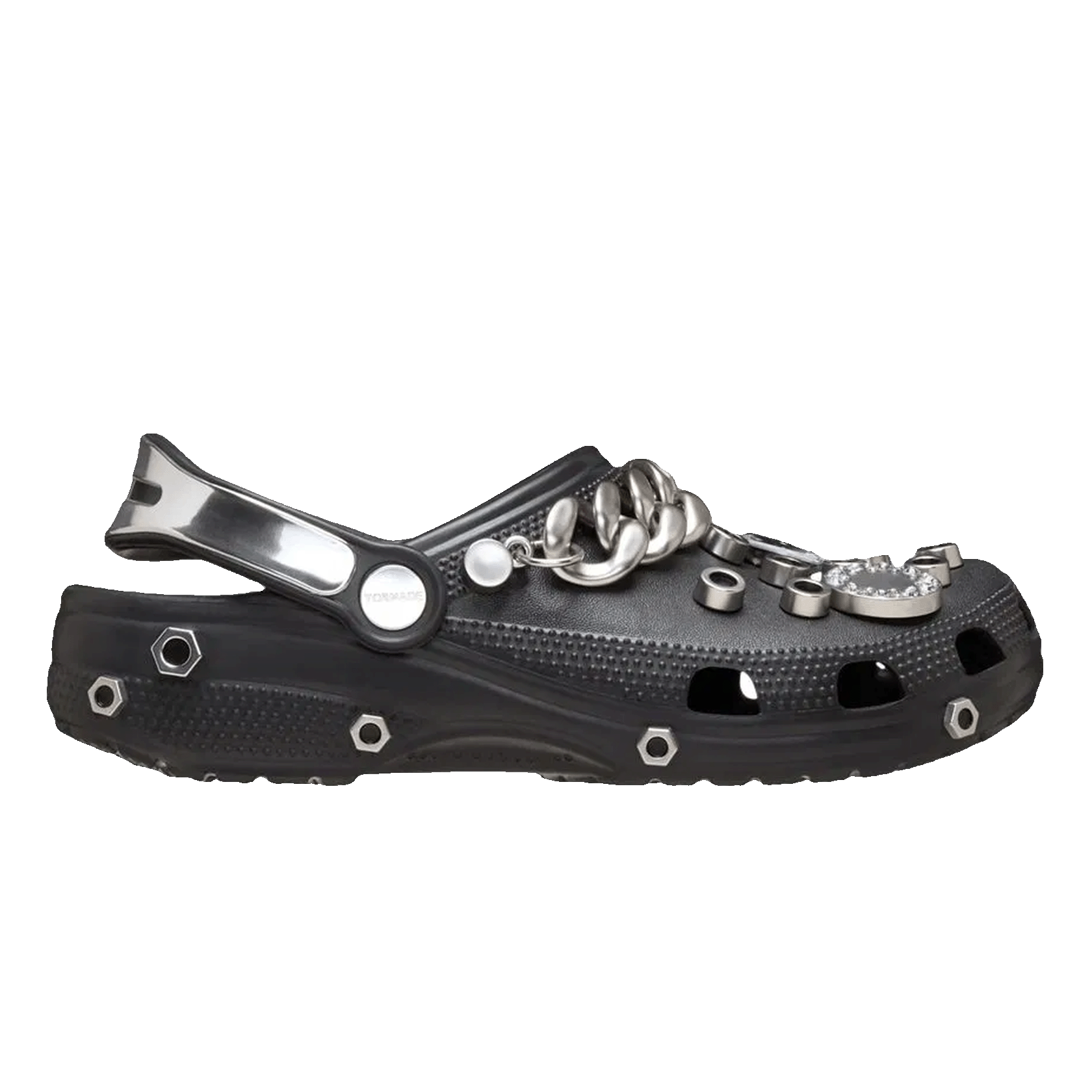 Crocs Classic Clog Louane Black Metallic Silver