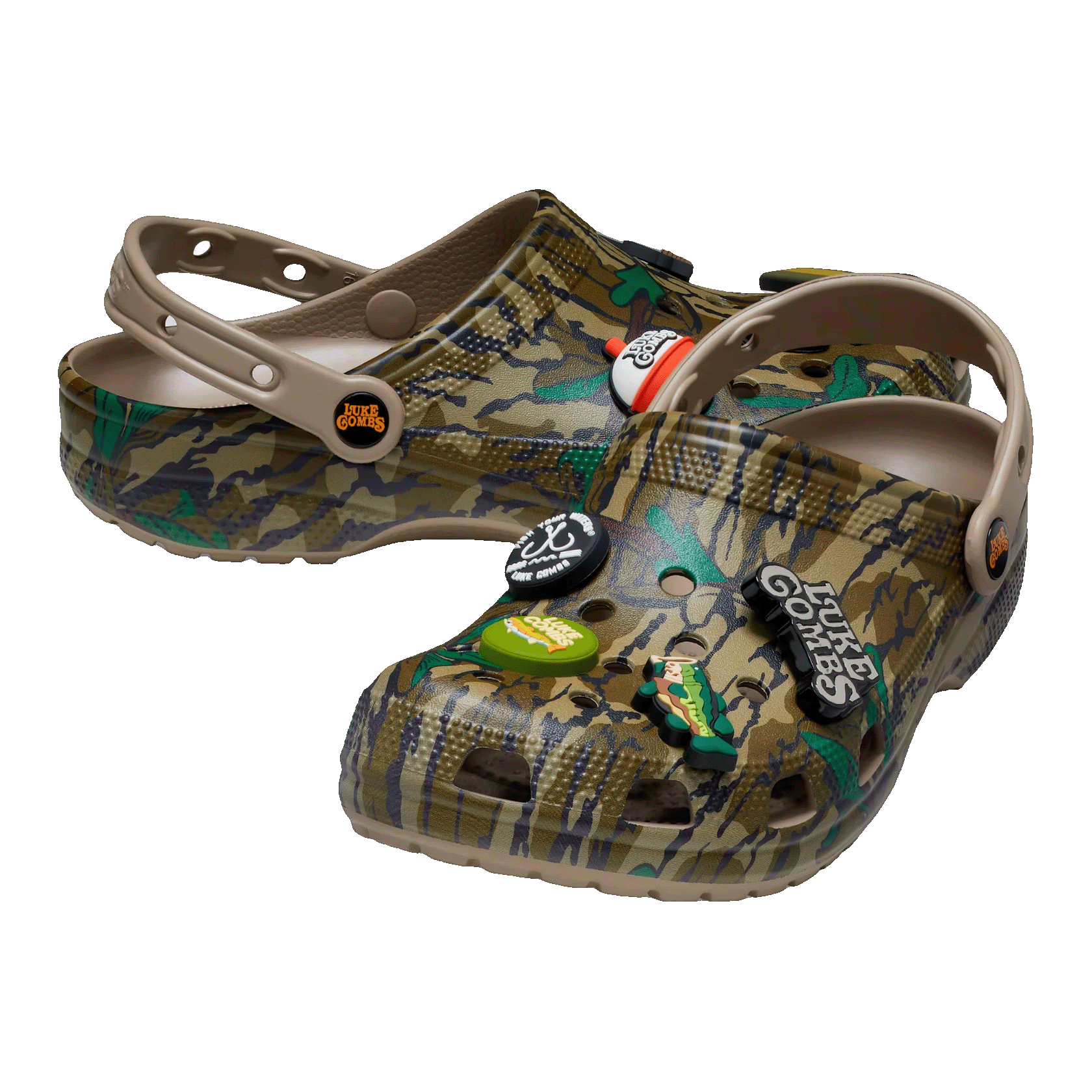 Crocs Classic Clog Luke Combs Mossy Oak Camo Side