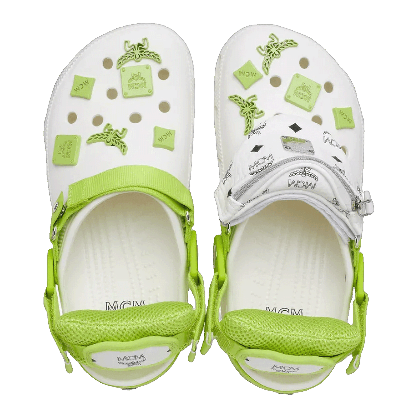 Crocs Classic Clog MCM White Green Oben
