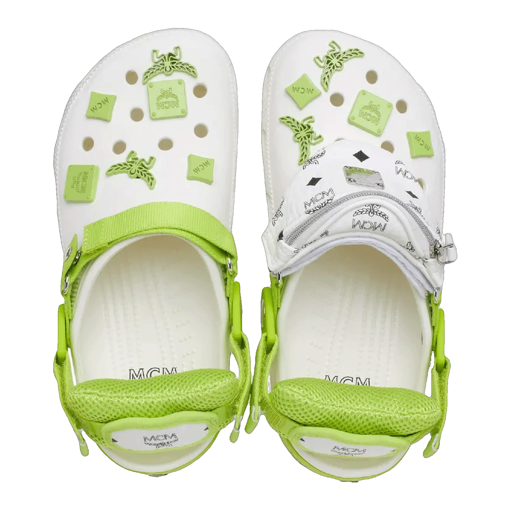 Crocs Classic Clog MCM White Green Oben