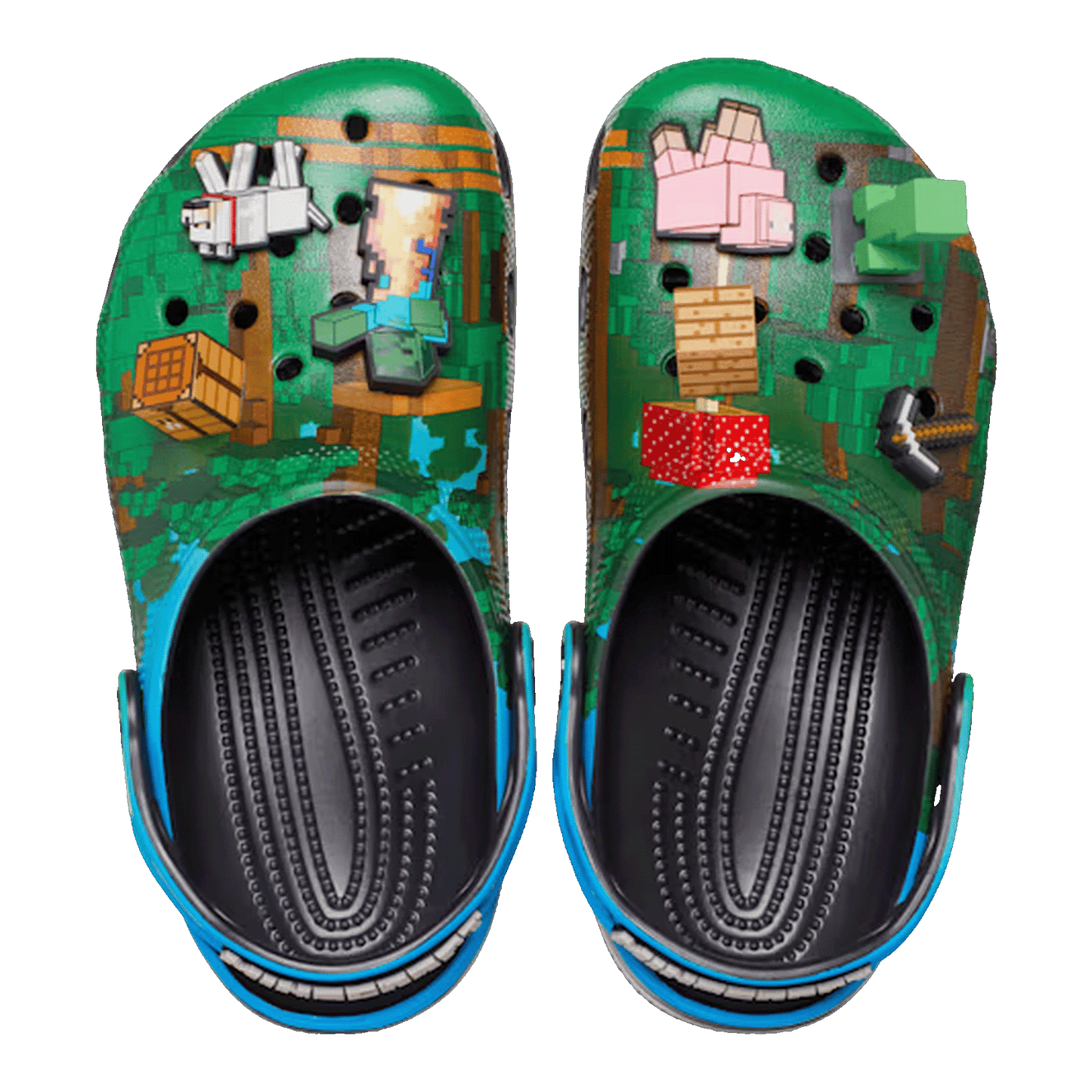Crocs Classic Clog Minecraft Dark Forest (Kids) Oben