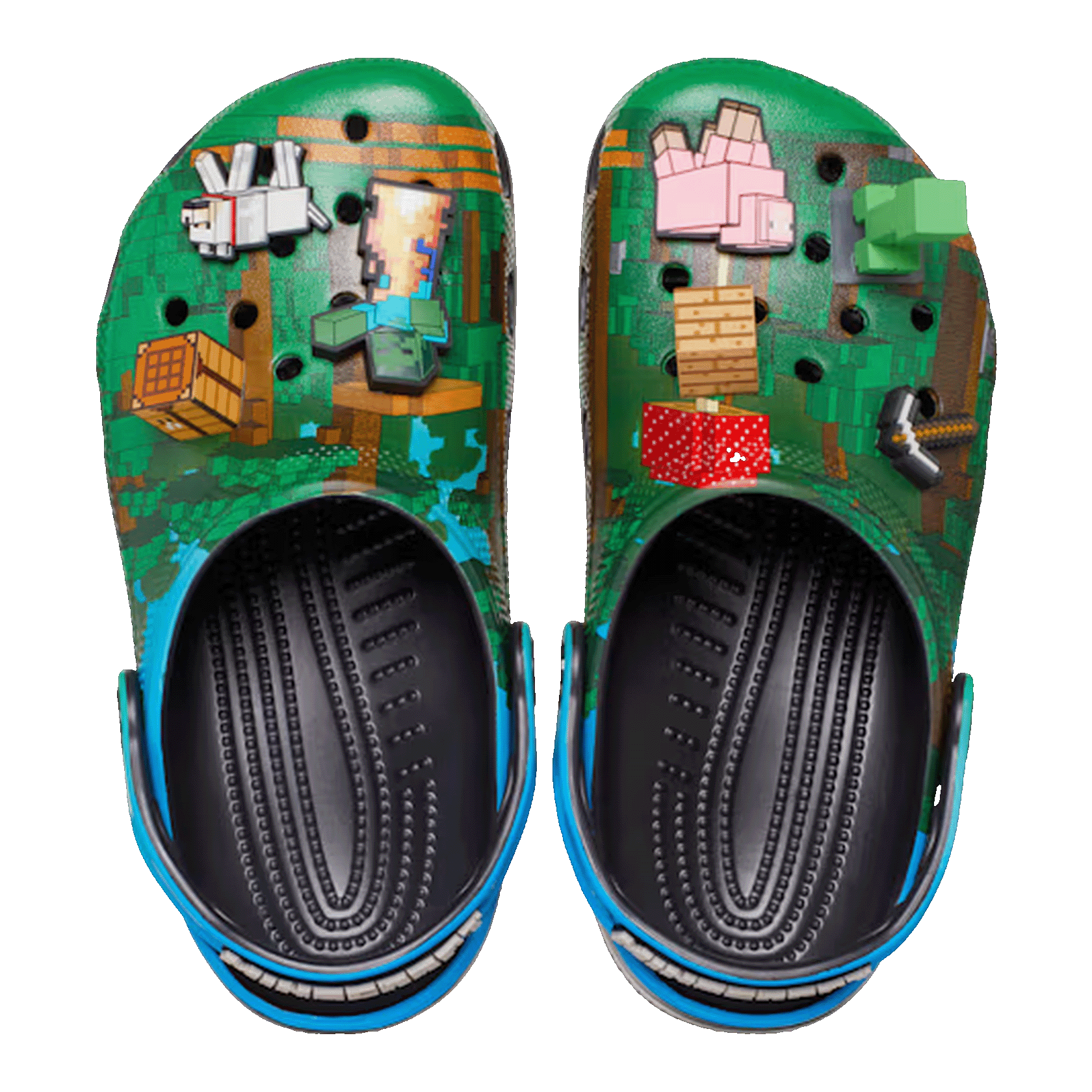 Crocs Classic Clog Minecraft Dark Forest (Kids) Oben