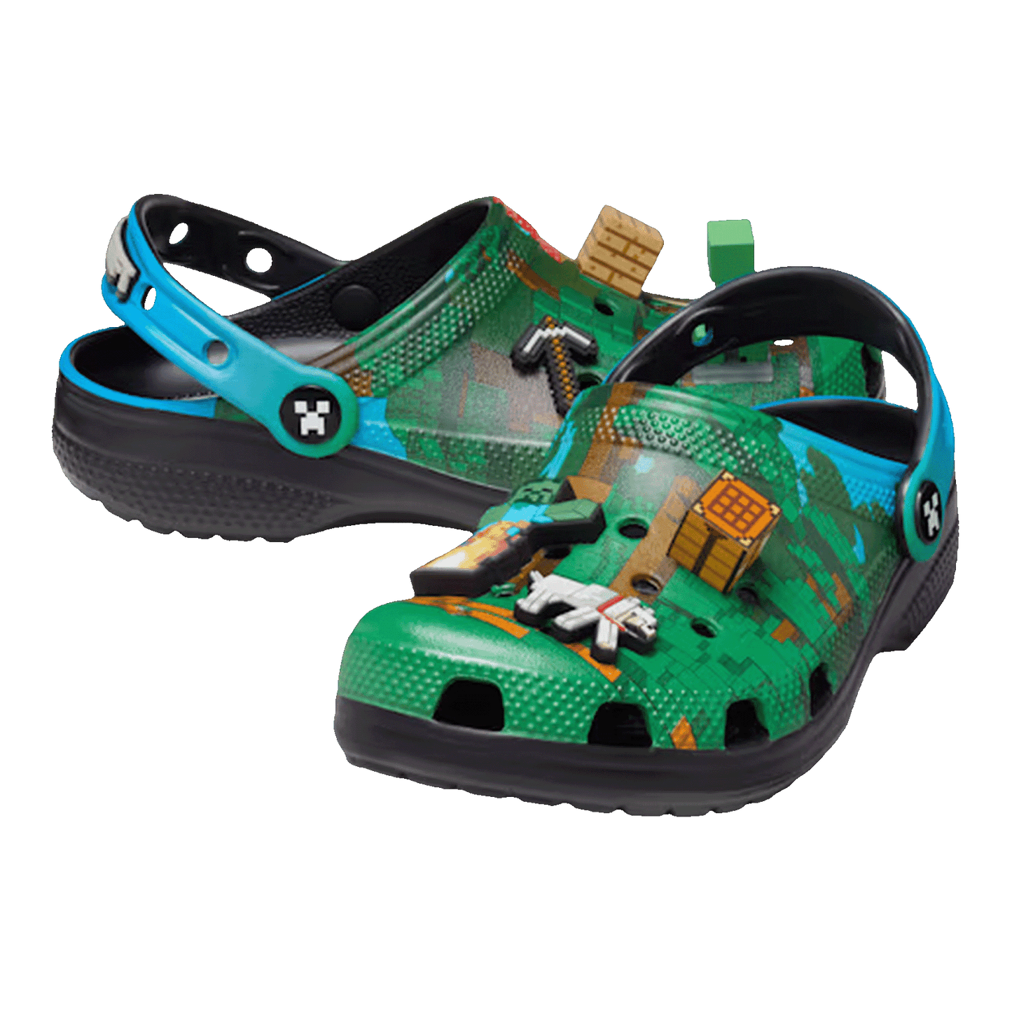 Crocs Classic Clog Minecraft Dark Forest (Kids) Side