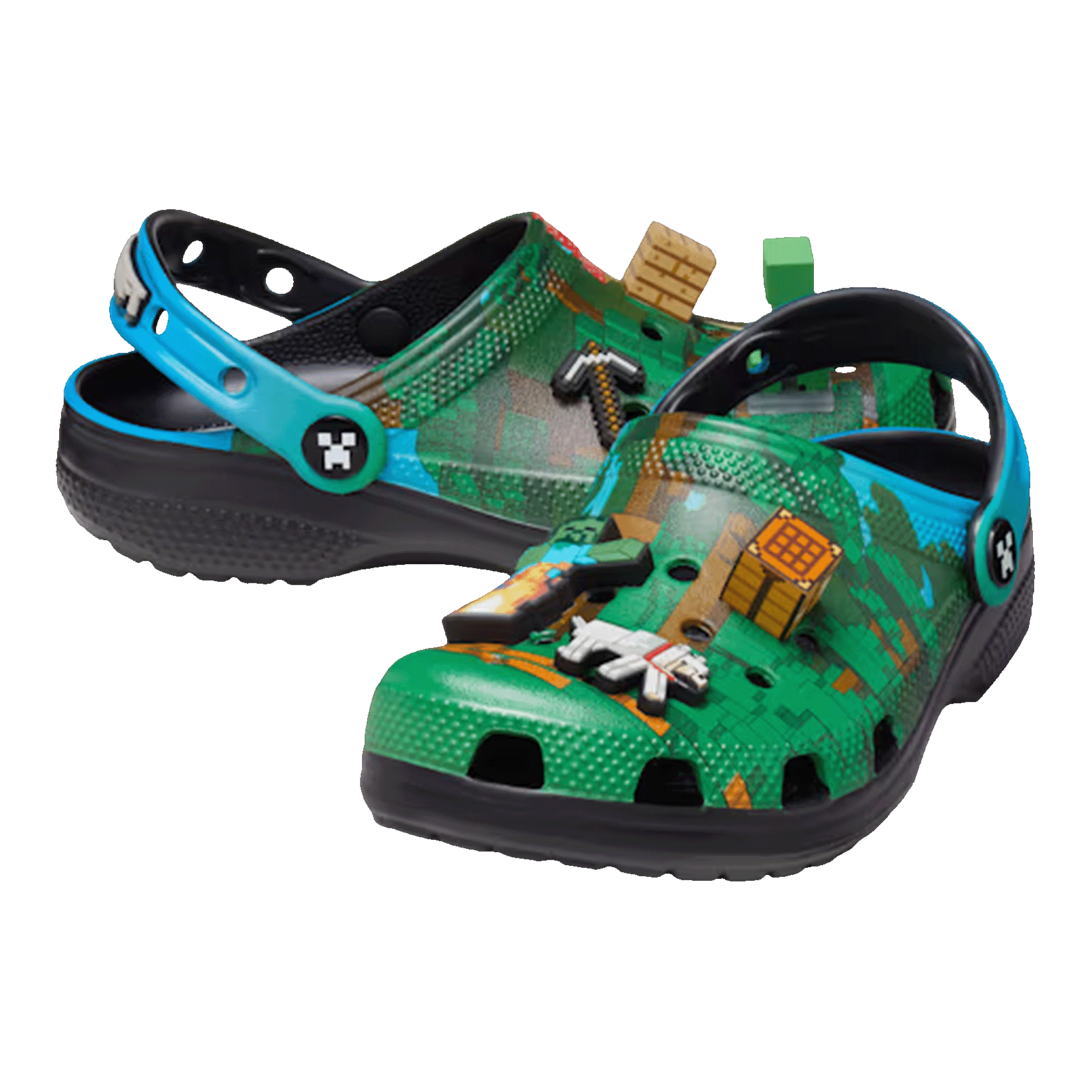 Crocs Classic Clog Minecraft Dark Forest (Kids) Side