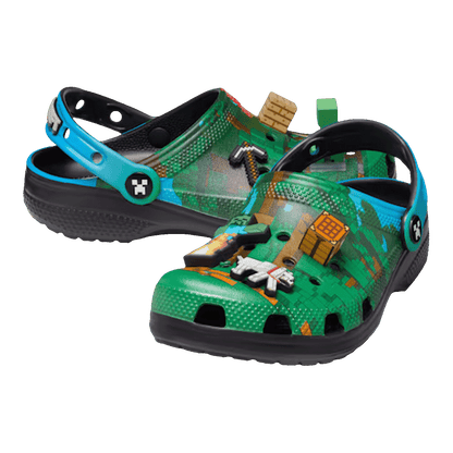 Crocs Classic Clog Minecraft Dark Forest (Kids) Side