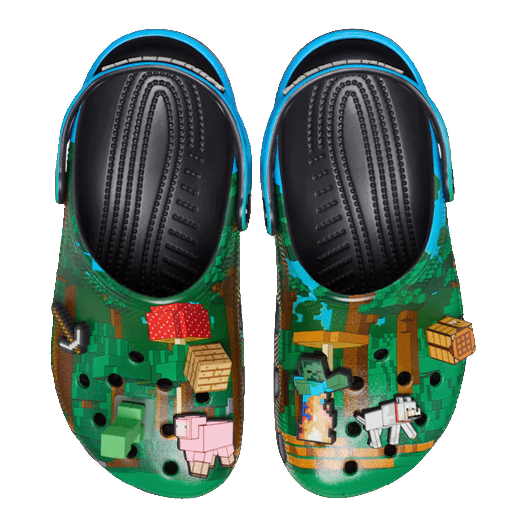 Crocs Classic Clog Minecraft Dark Forest Oben