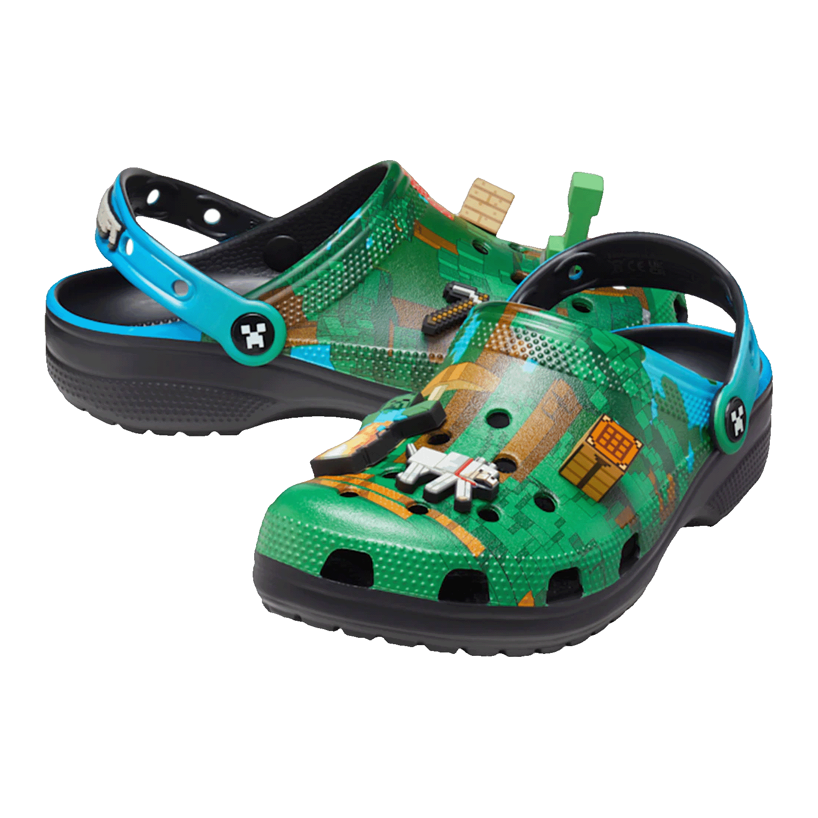 Crocs Classic Clog Minecraft Dark Forest Side