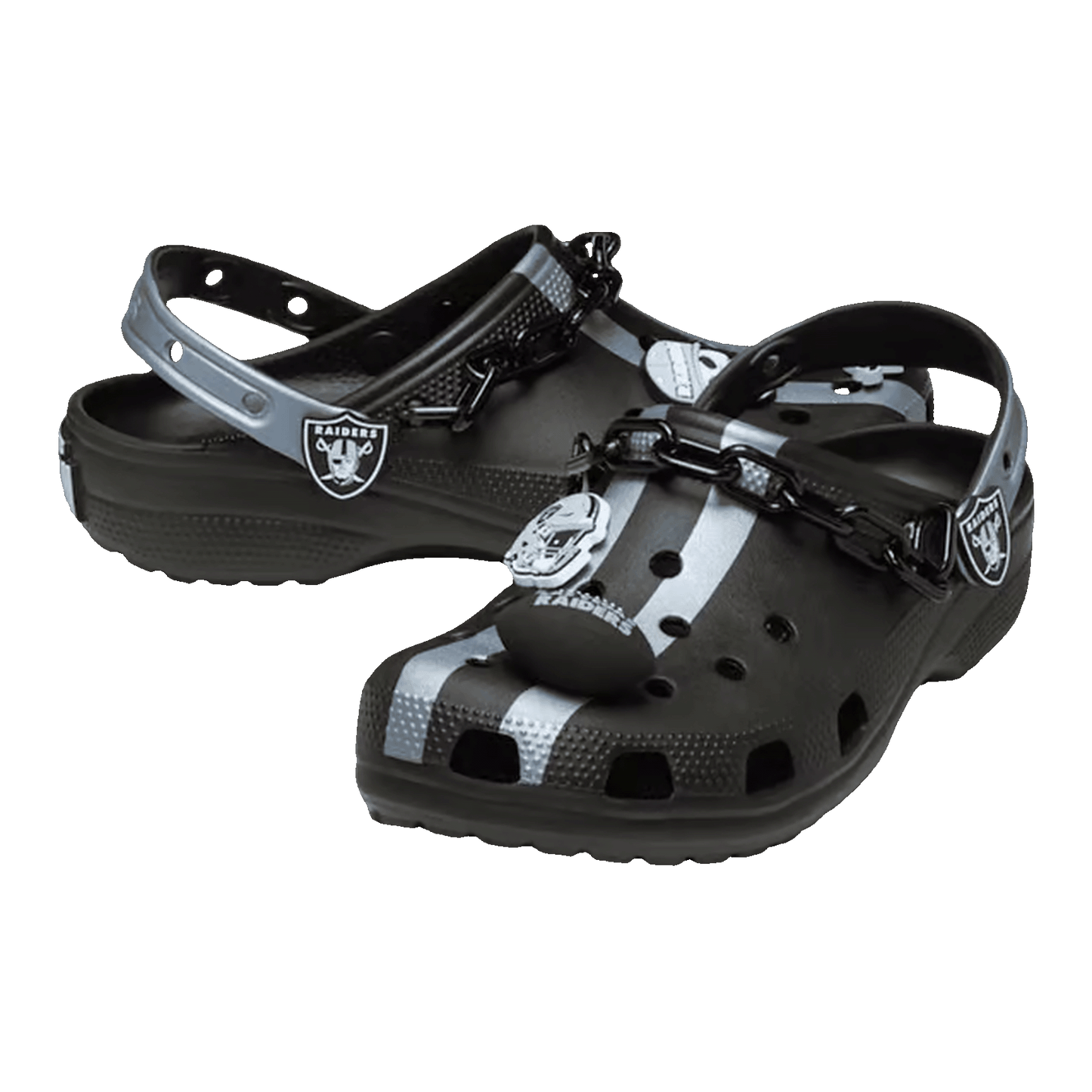 Crocs Classic Clog NFL Las Vegas Raiders Side