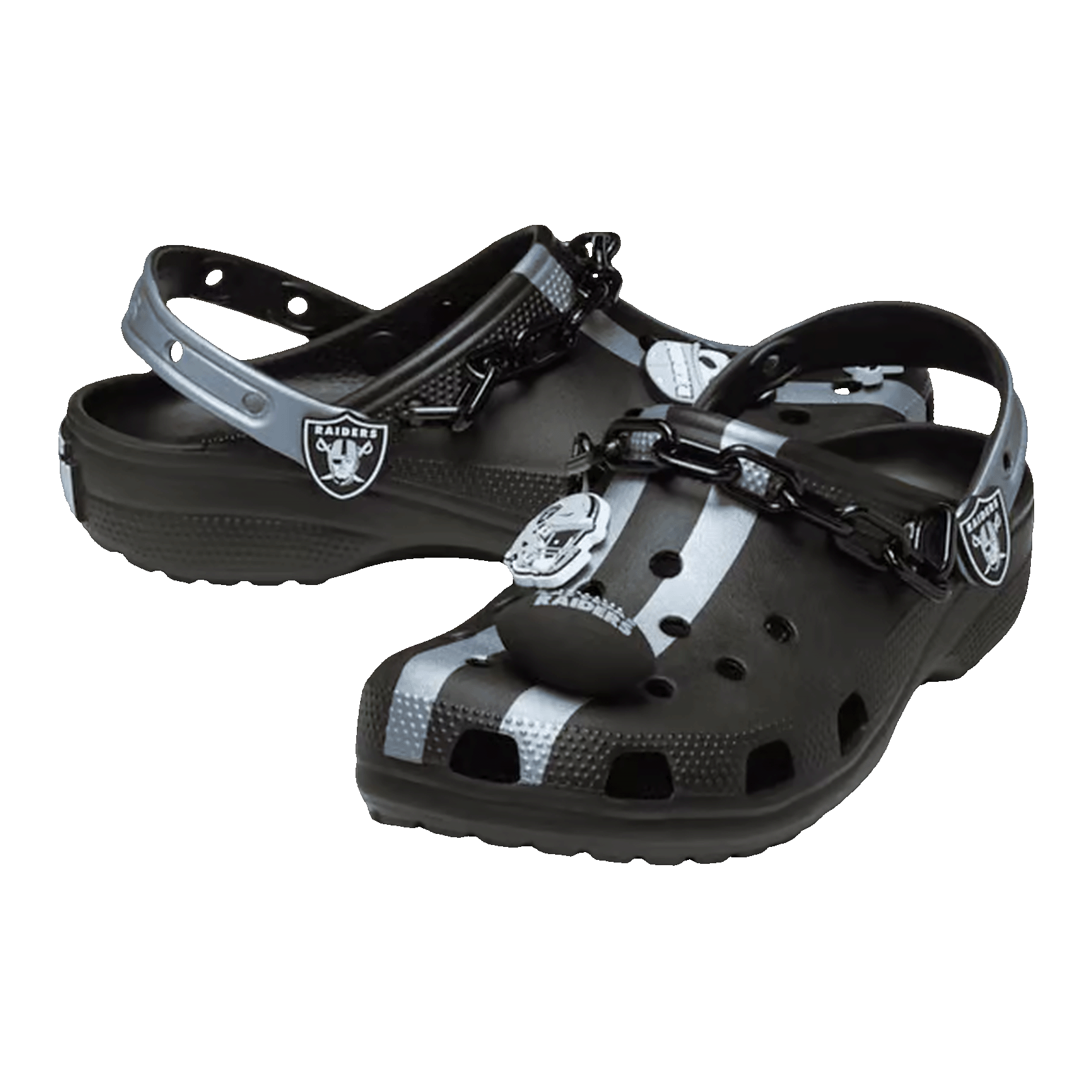 Crocs Classic Clog NFL Las Vegas Raiders Side