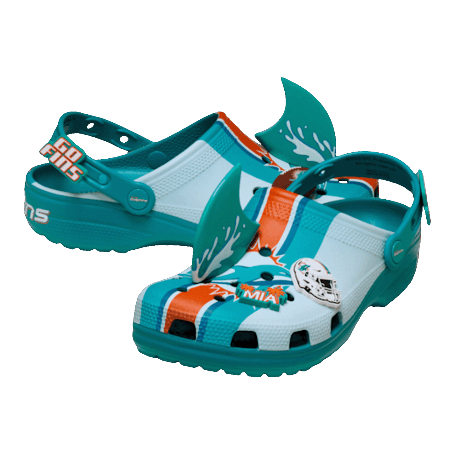 Crocs Classic Clog NFL Miami Dolphins Side