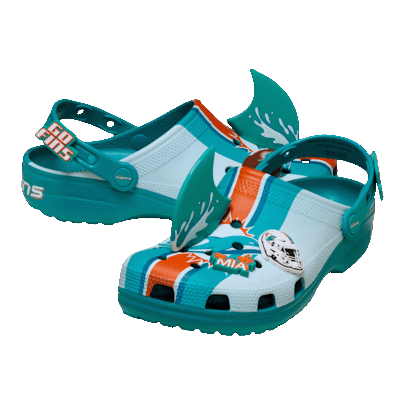 Crocs Classic Clog NFL Miami Dolphins Side