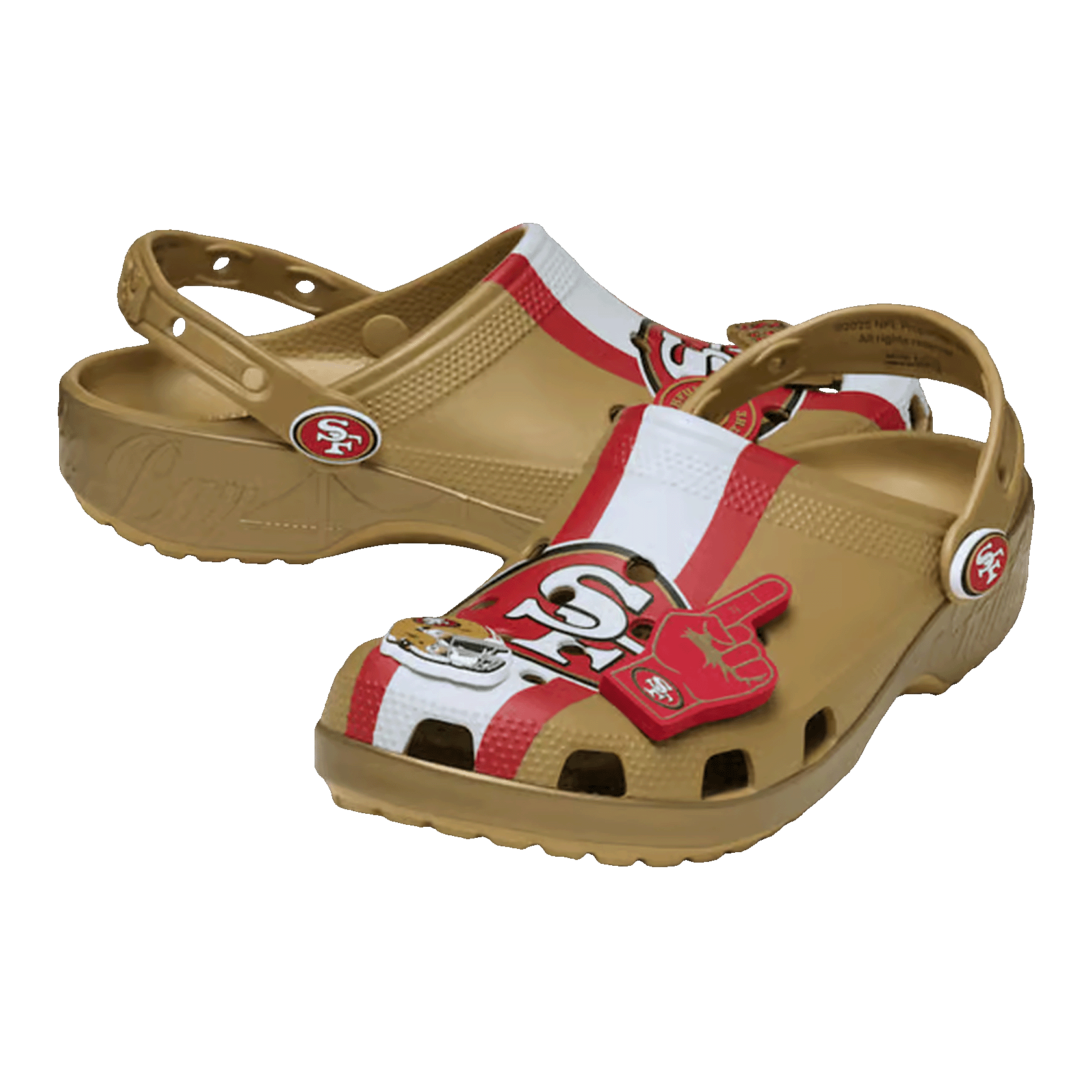 Crocs Classic Clog NFL San Francisco 49ers Side