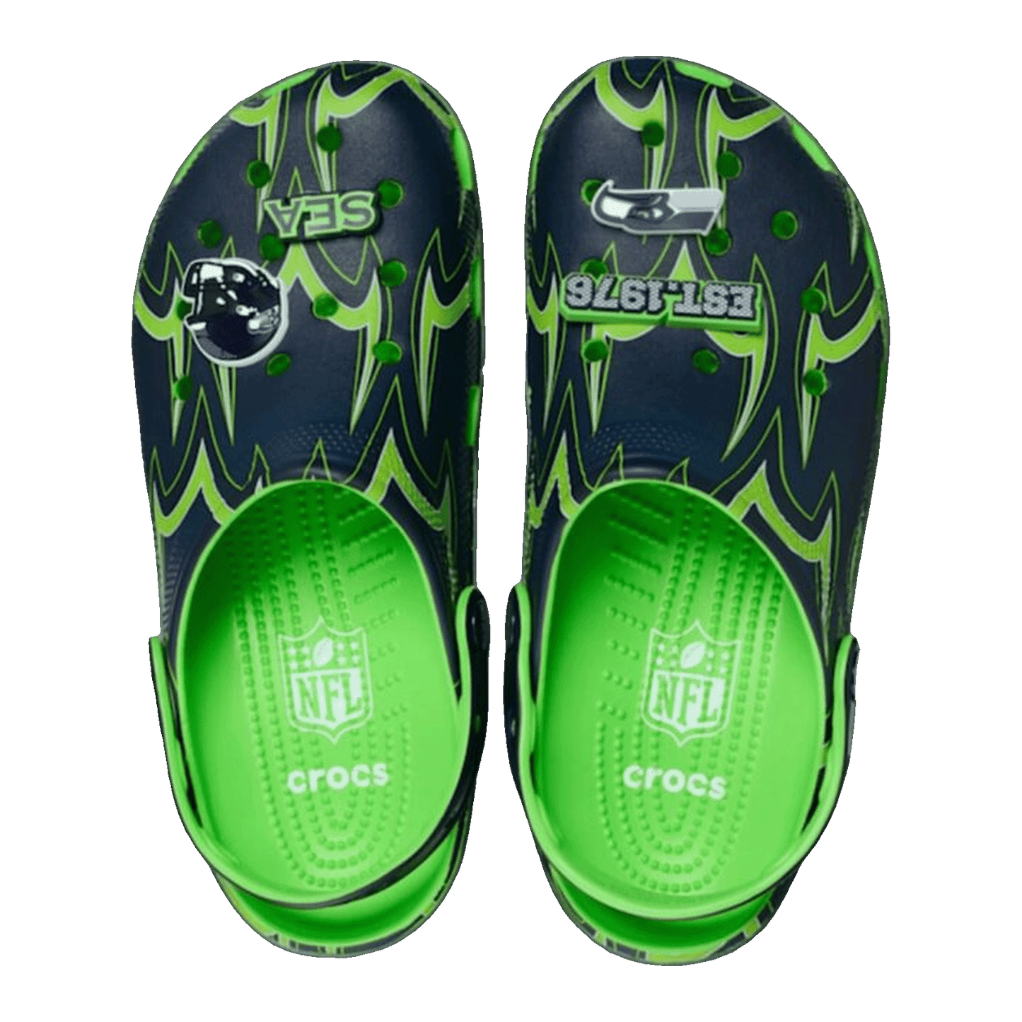 Crocs Classic Clog NFL Seattle Seahawks Oben 212738-90H