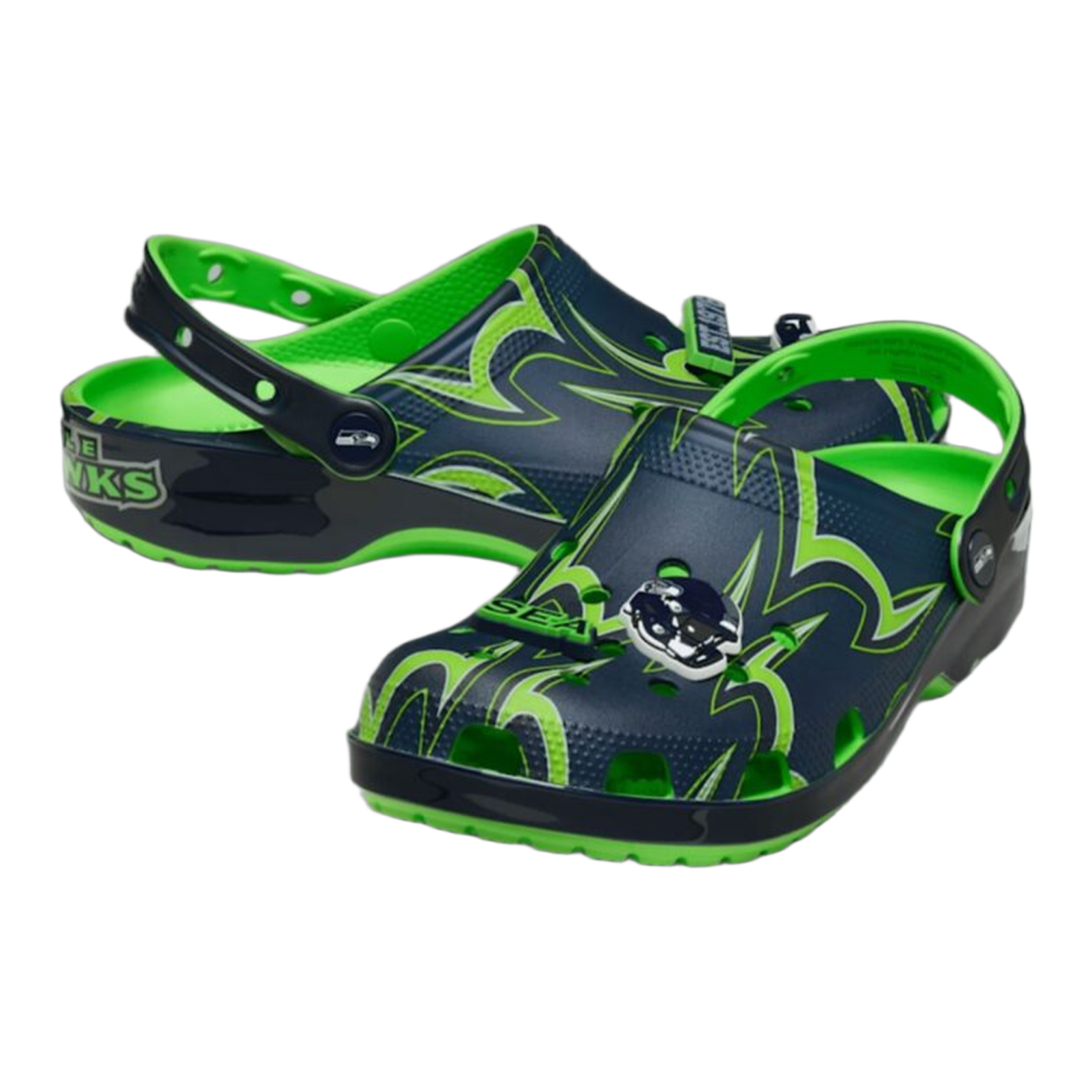 Crocs Classic Clog NFL Seattle Seahawks Side 212738-90H