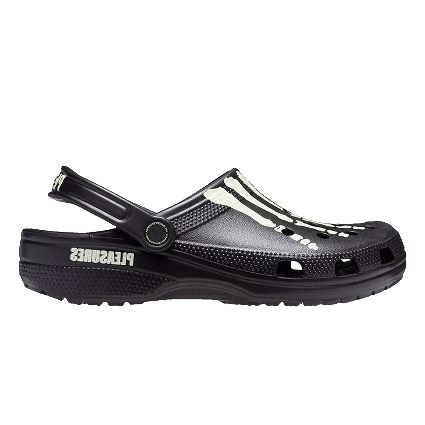 Crocs Classic Clog Pleasures Skeleton Black Glow