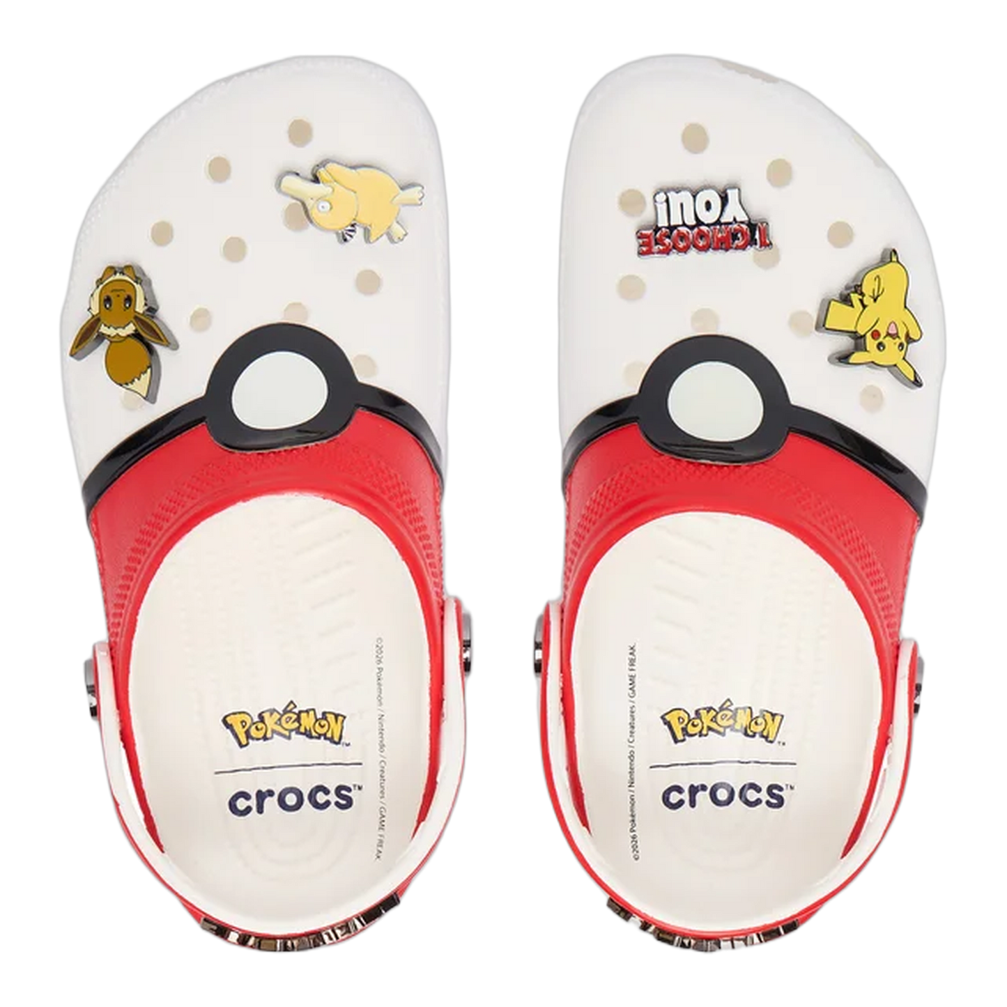 Crocs Classic Clog Pokémon Poké Ball (Kids) Oben 213596-90H