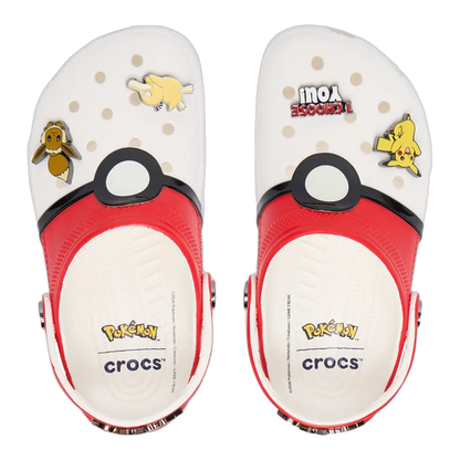 Crocs Classic Clog Pokémon Poké Ball (Kids) Oben 213596-90H