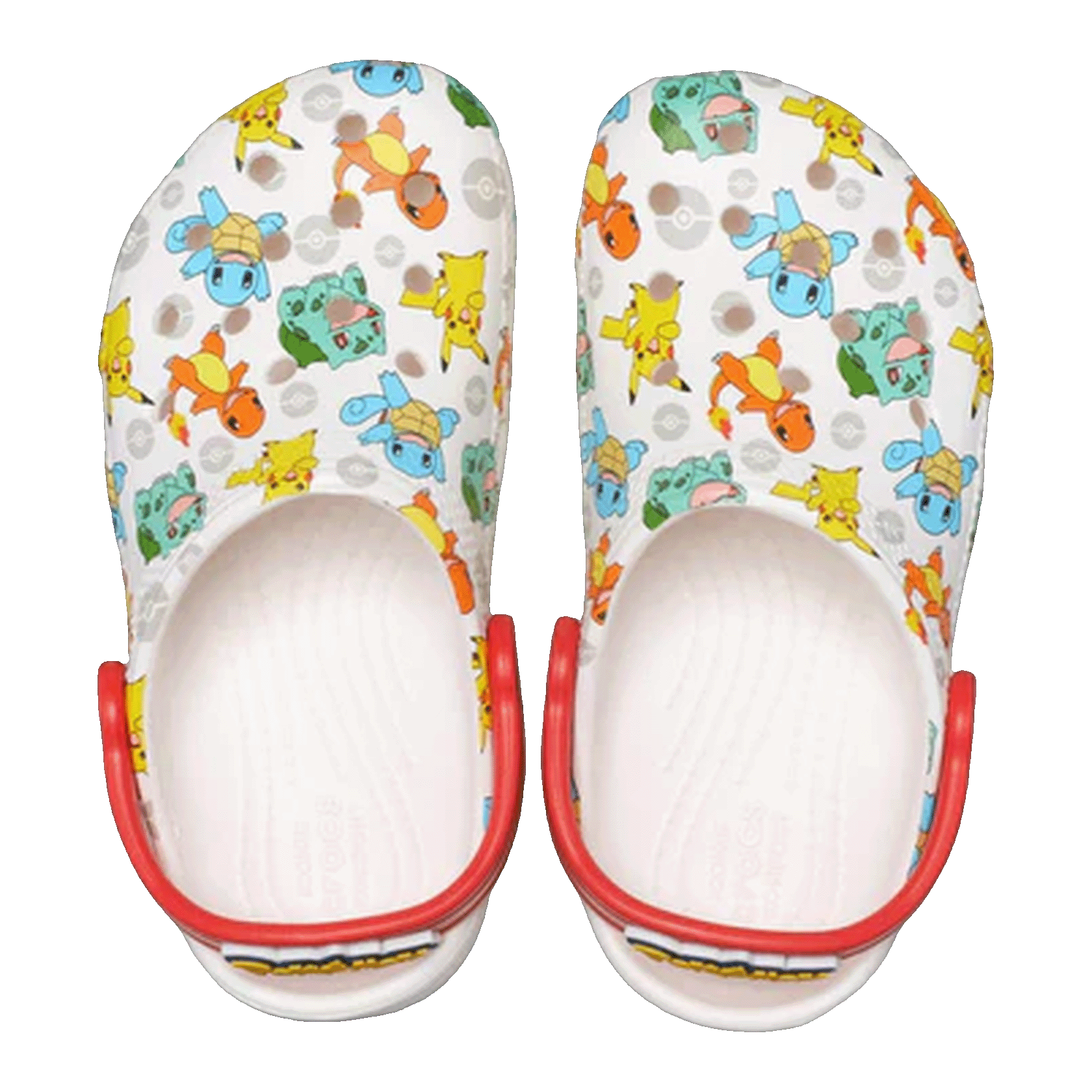 Crocs Classic Clog Pokemon White (Kids) Oben