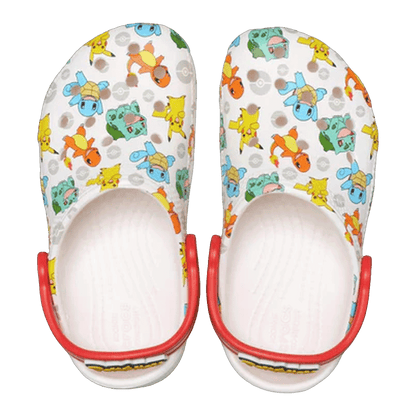 Crocs Classic Clog Pokemon White (Kids) Oben