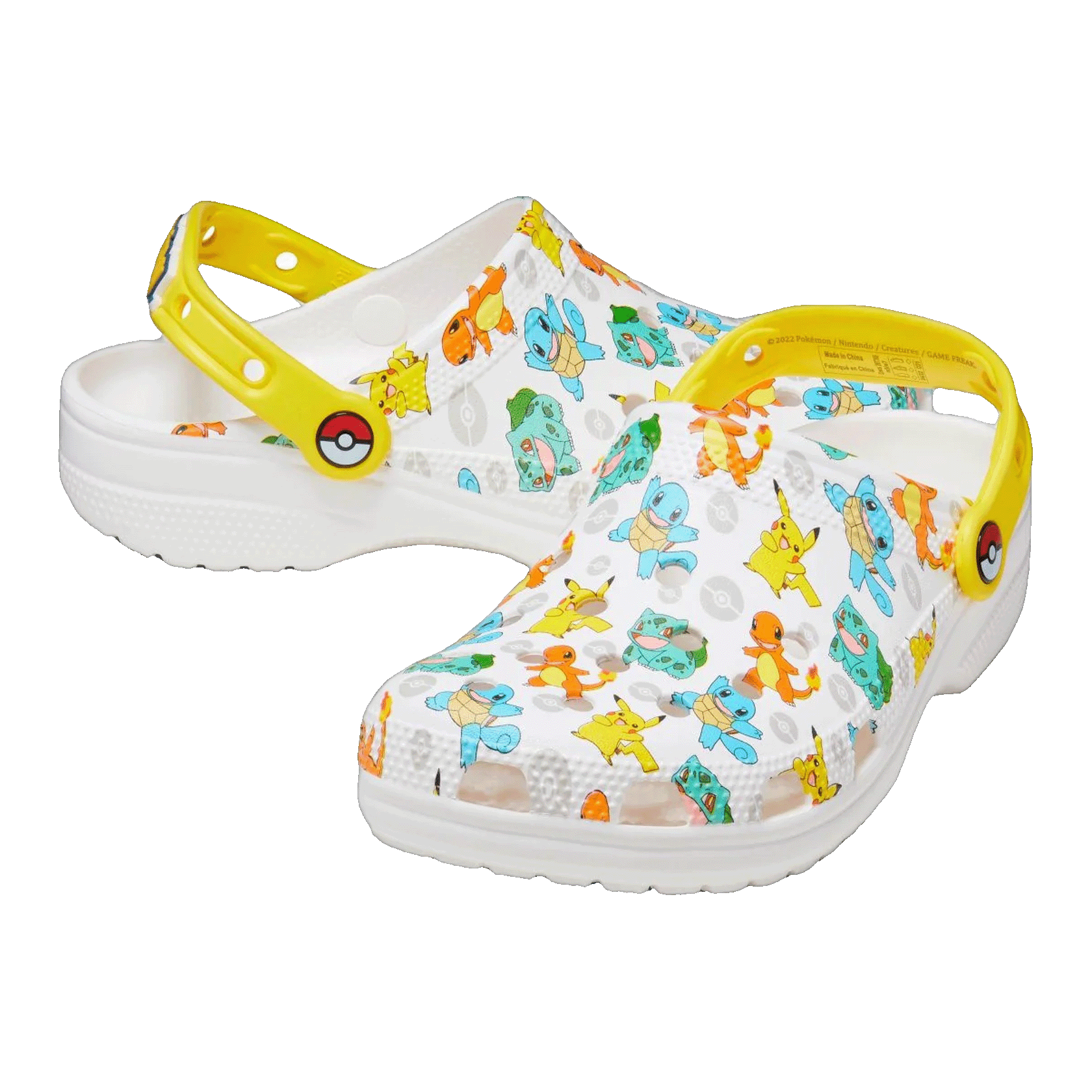 Crocs Classic Clog Pokémon White Side
