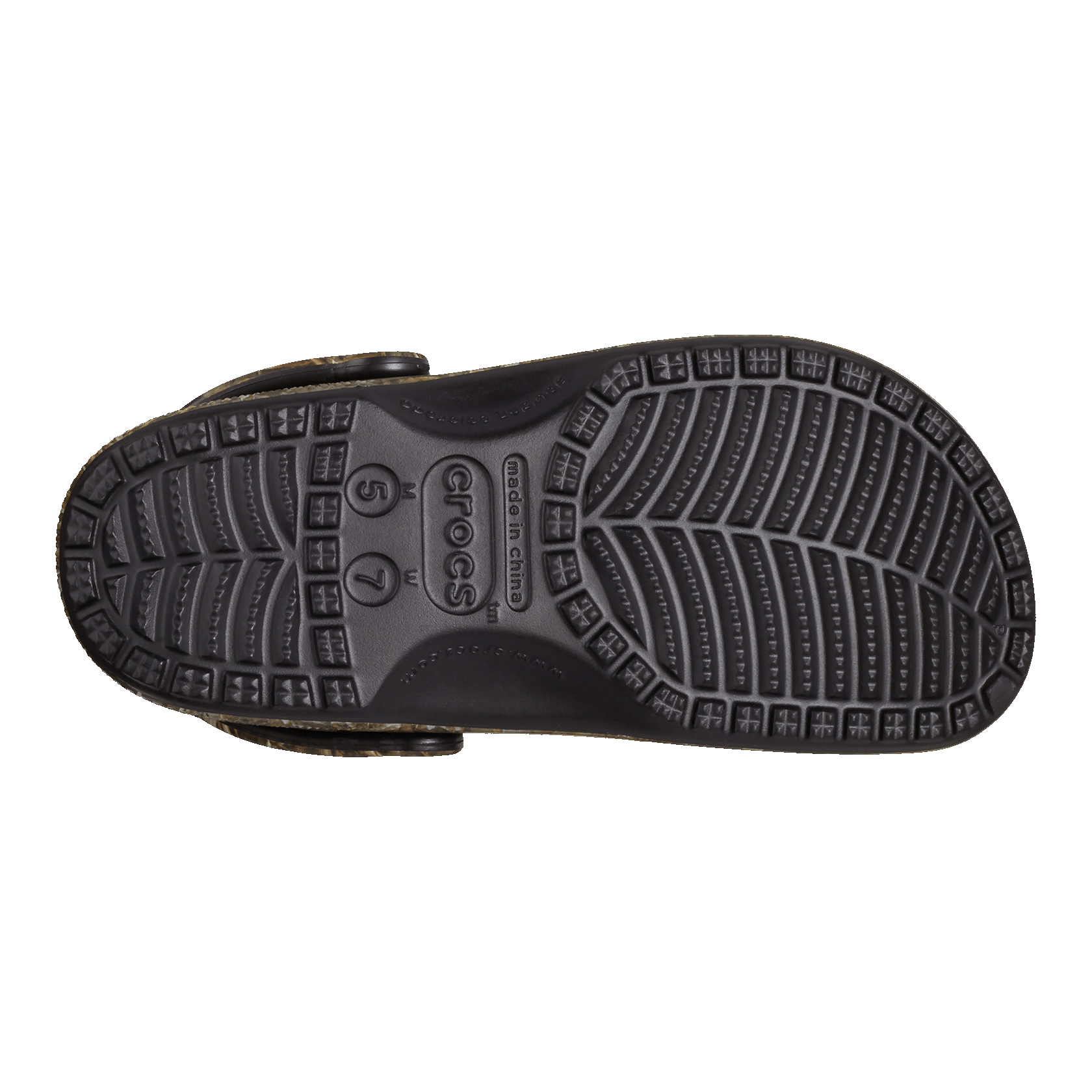 Crocs Classic Clog Realtree MAX-7 Camo Sohle