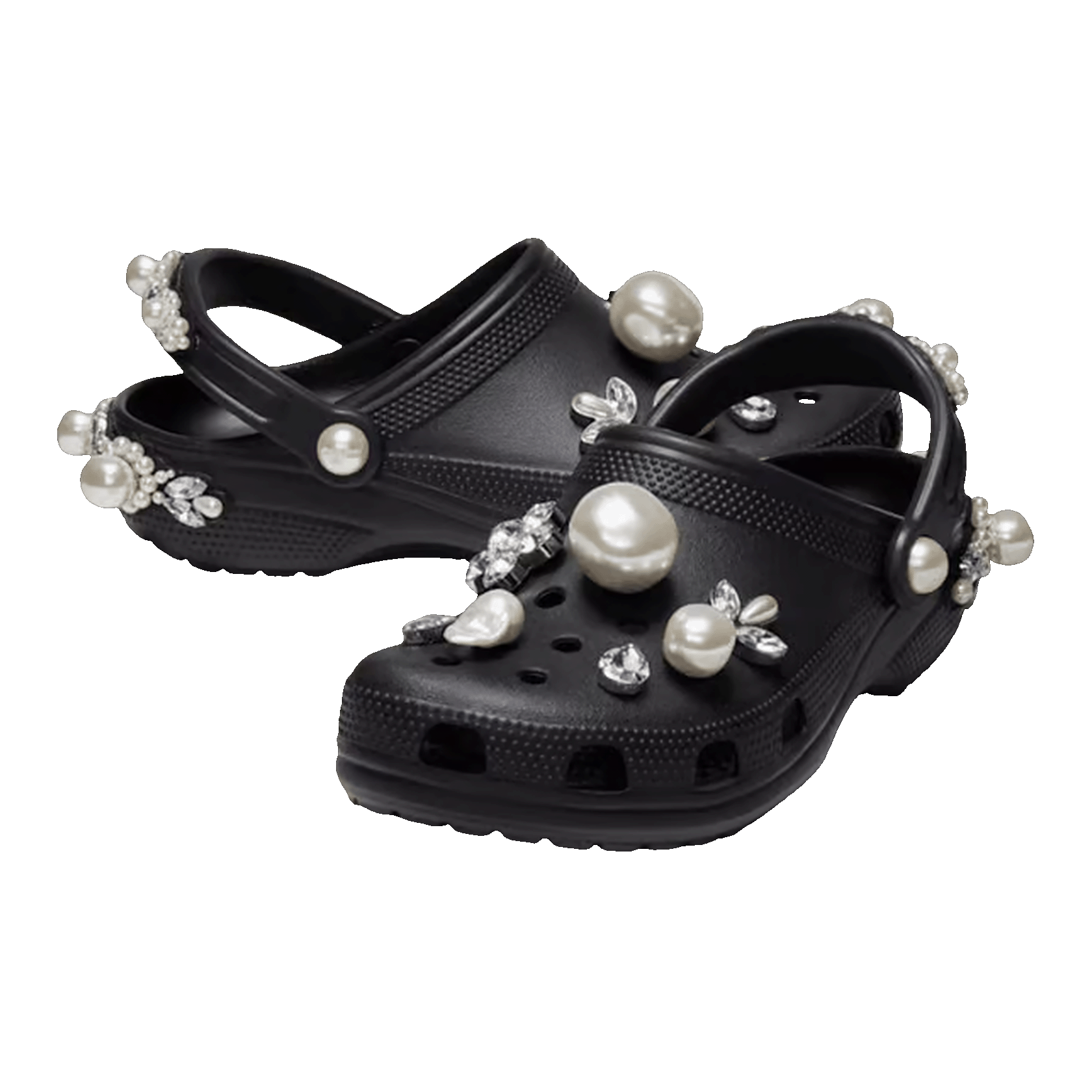 Crocs Classic Clog Simone Rocha Black Side