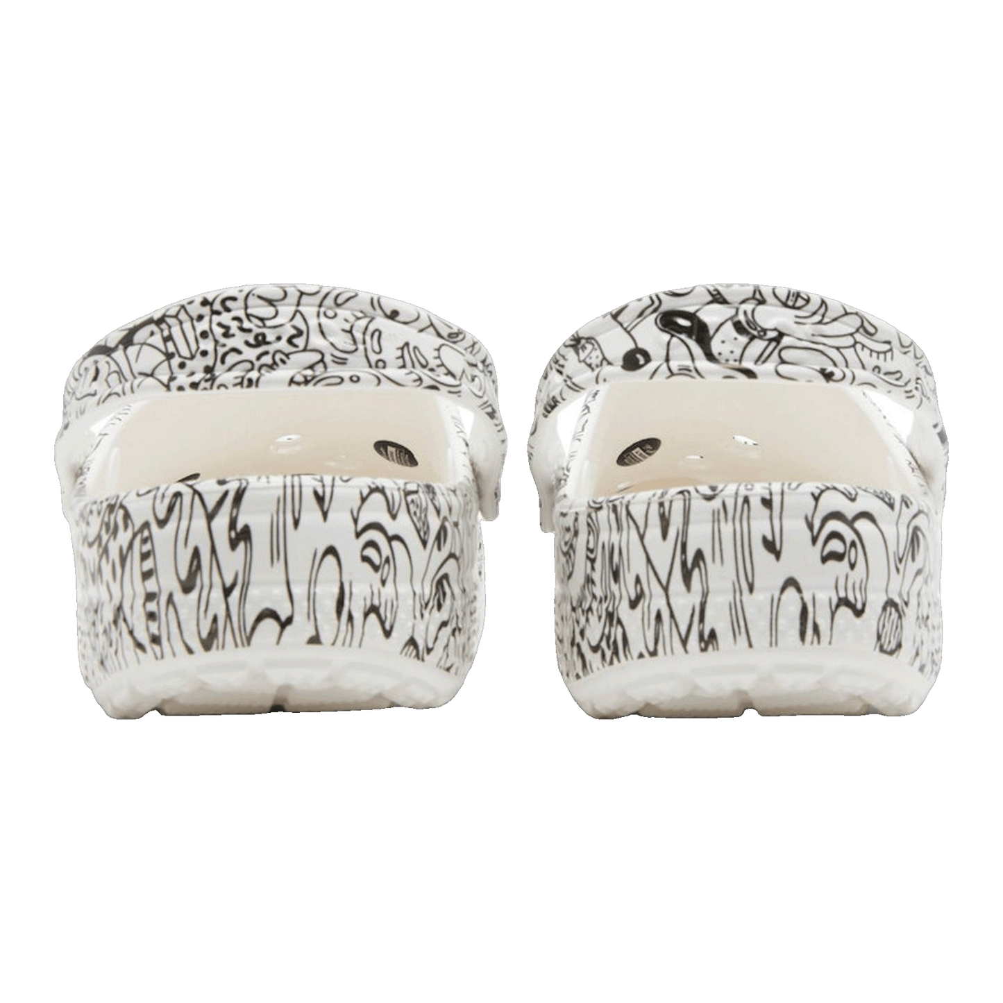 Crocs Classic Clog Steven Harrington Quickstrike White Black Back