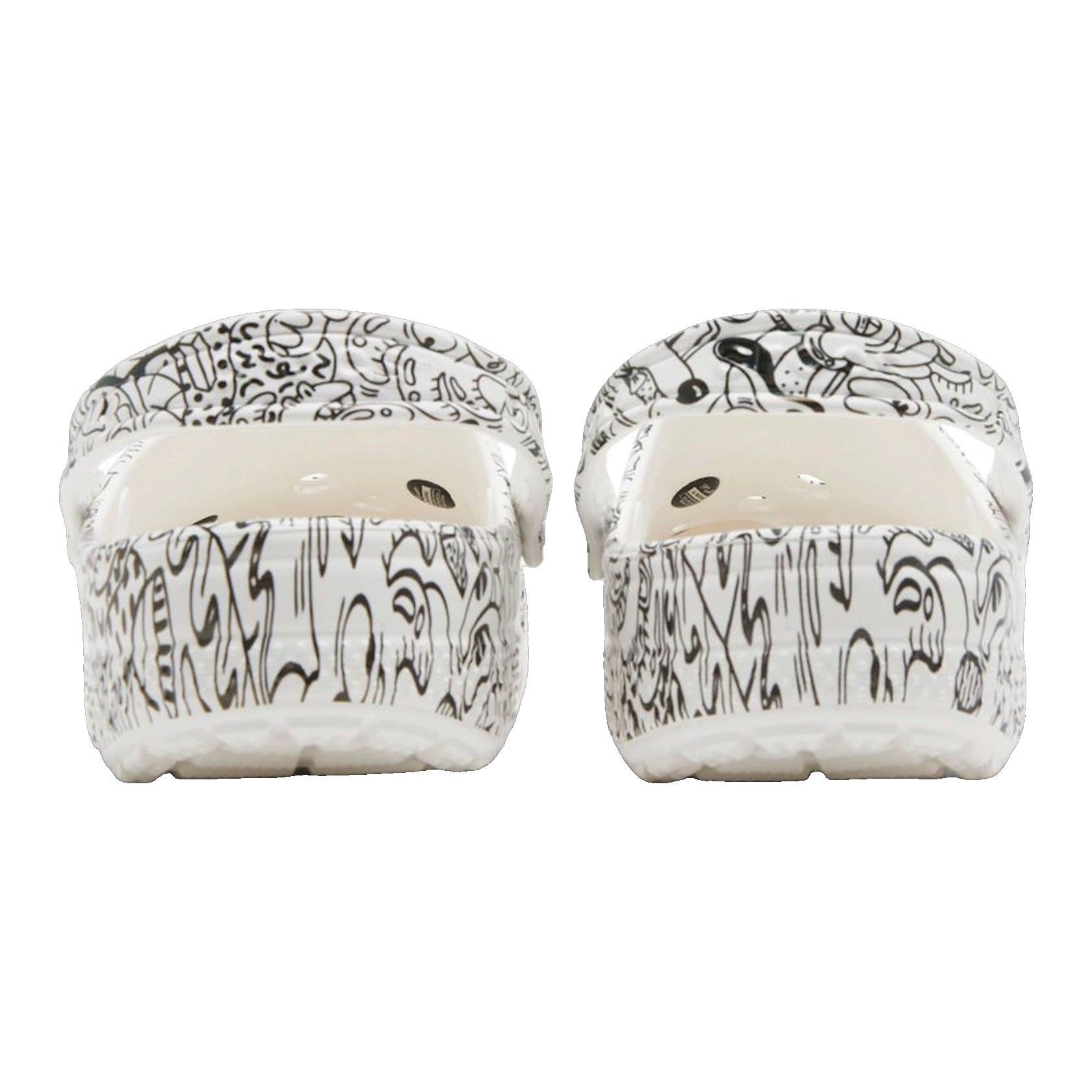 Crocs Classic Clog Steven Harrington Quickstrike White Black Back