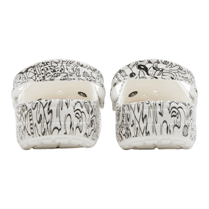 Crocs Classic Clog Steven Harrington Quickstrike White Black Back