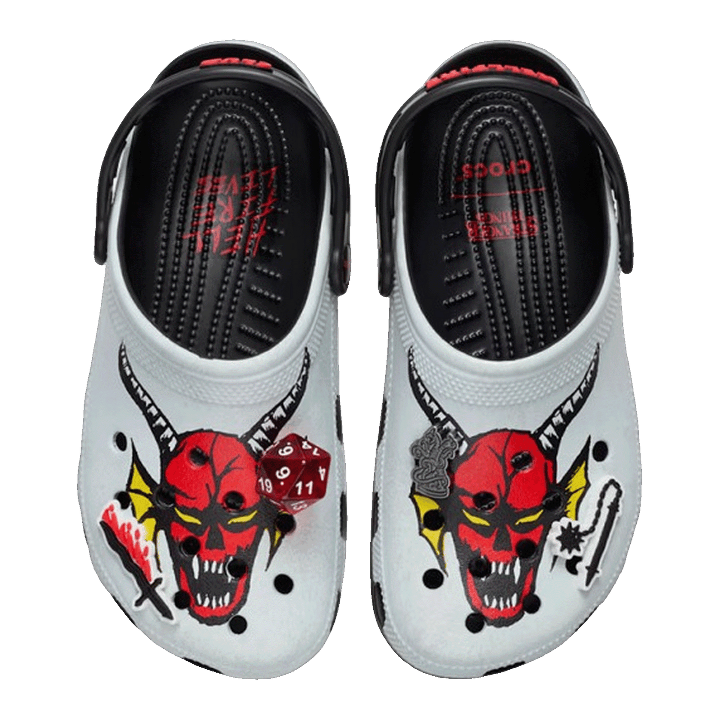 Crocs Classic Clog Stranger Things Hellfire Oben